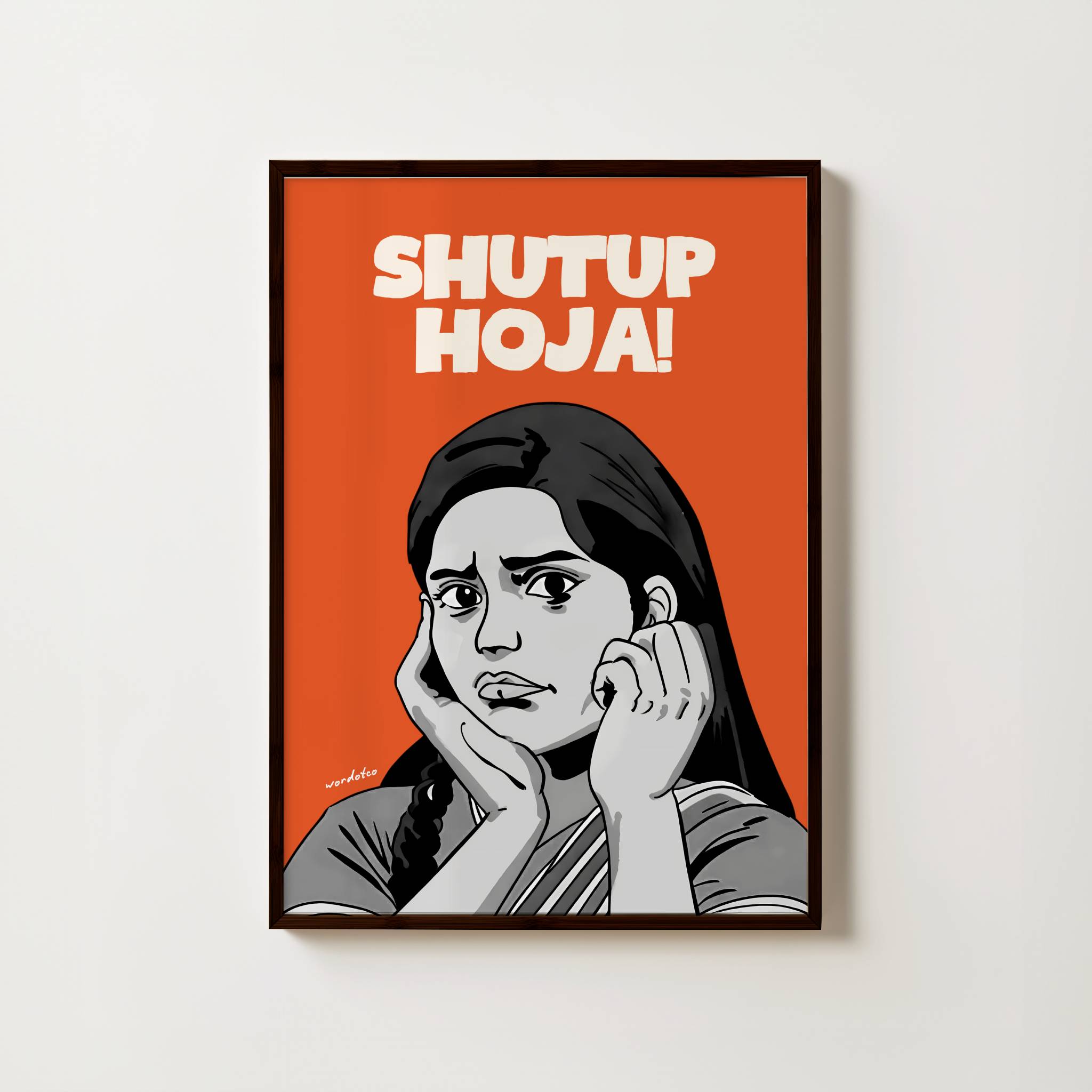 SHUTUP HOJA PRINT