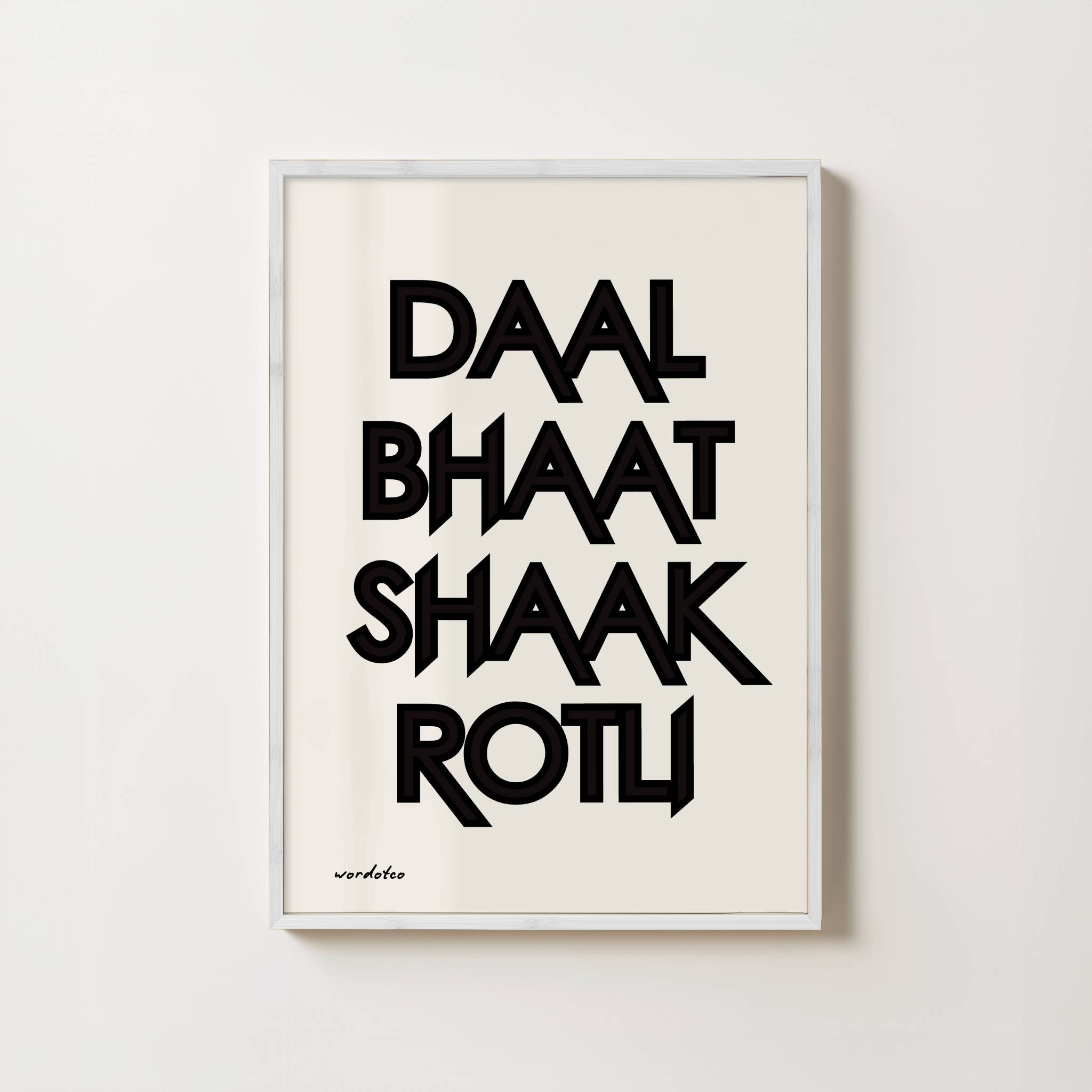 DAAL BHAAT SHAAK ROTLI PRINT