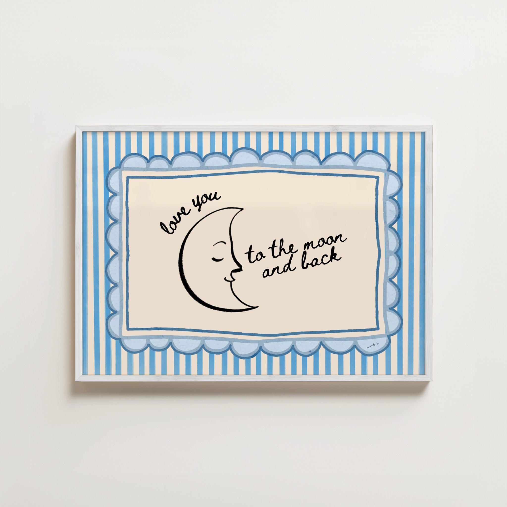 TO THE MOON AND BACK PRINT