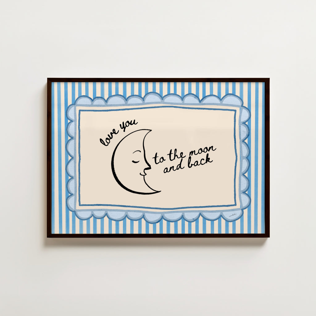 TO THE MOON AND BACK PRINT