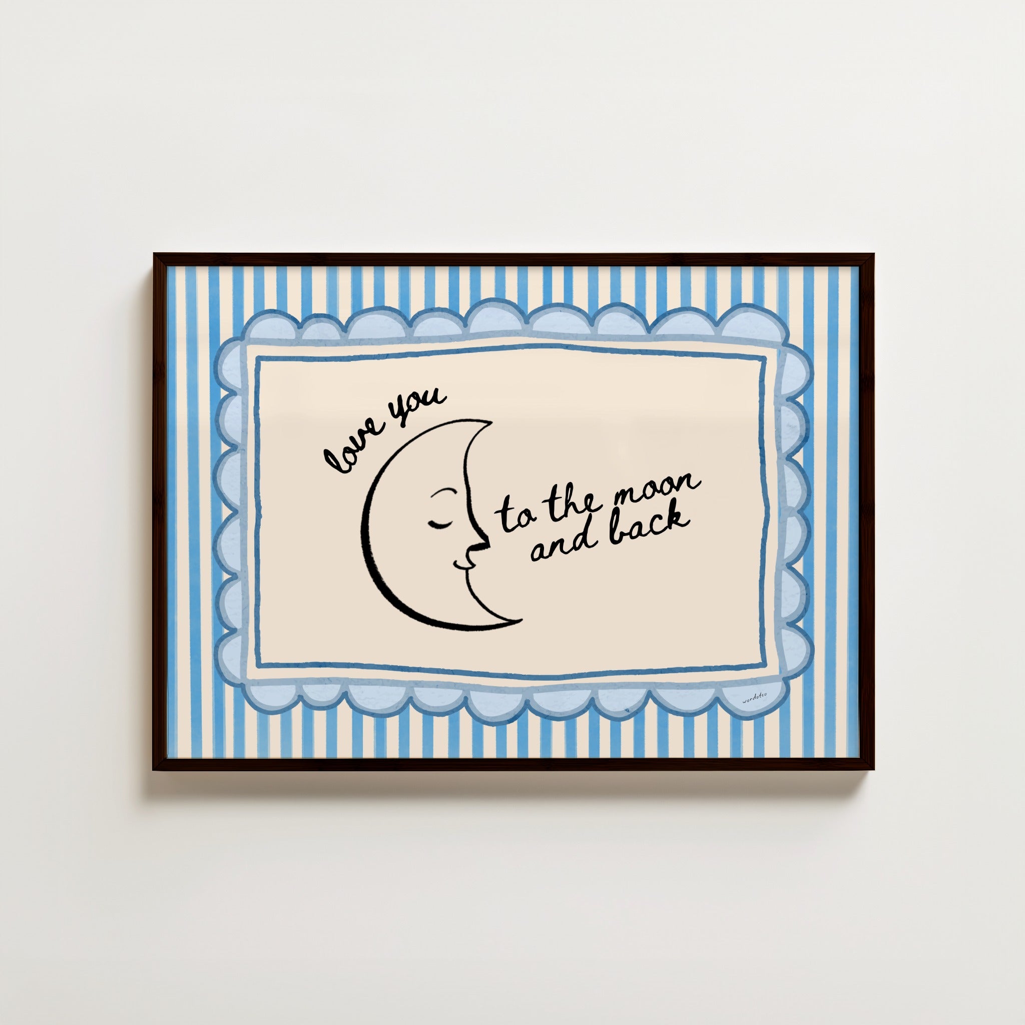 TO THE MOON AND BACK PRINT