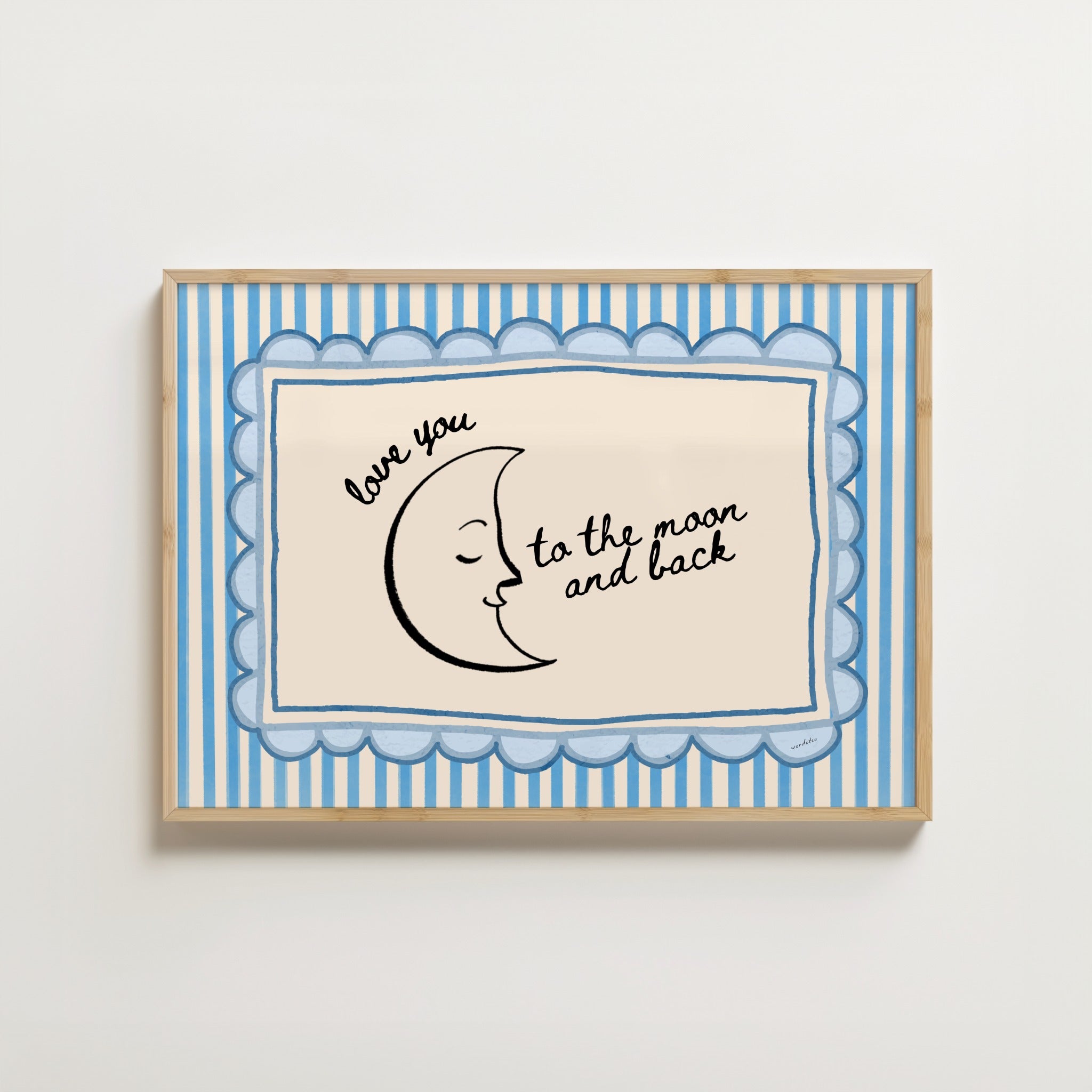 TO THE MOON AND BACK PRINT