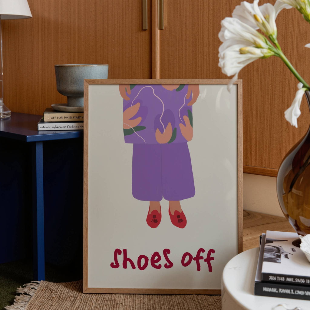 SHOES OFF PRINT