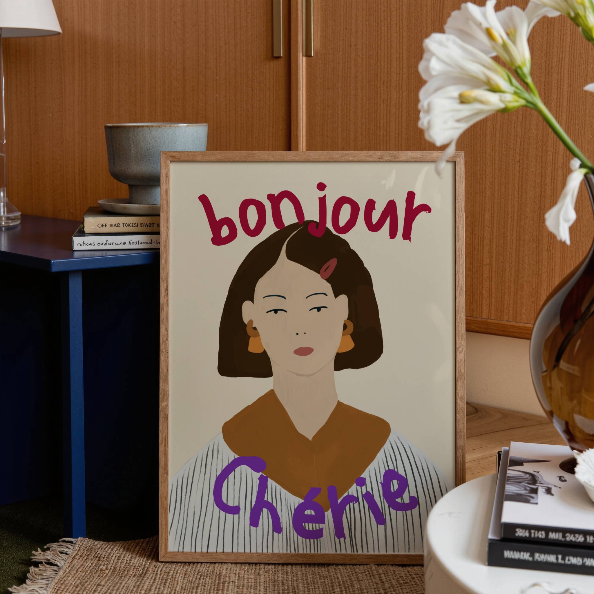 BONJOUR CHERIE PRINT