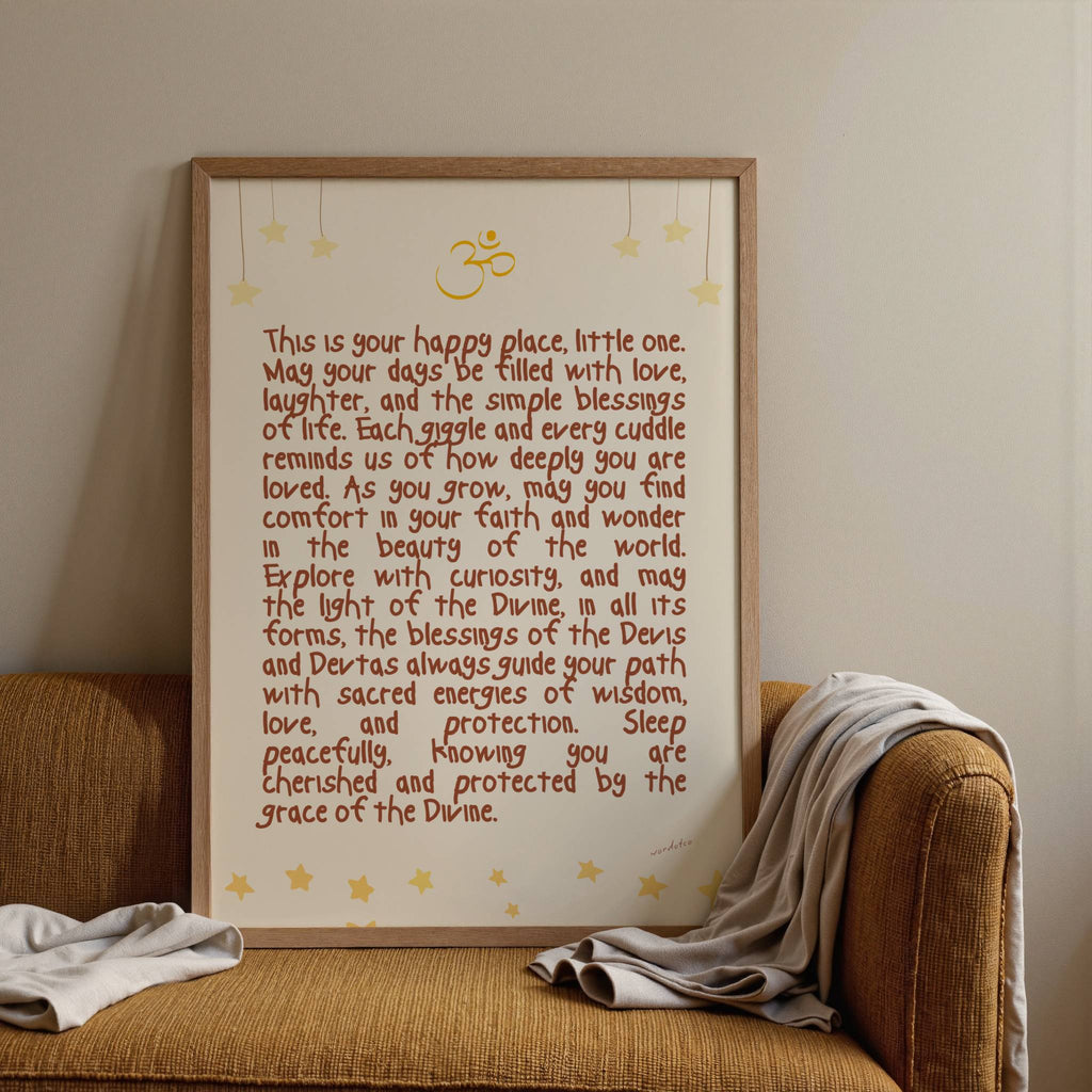 NURSERY HINDU DIVINE BLESSINGS PRINT