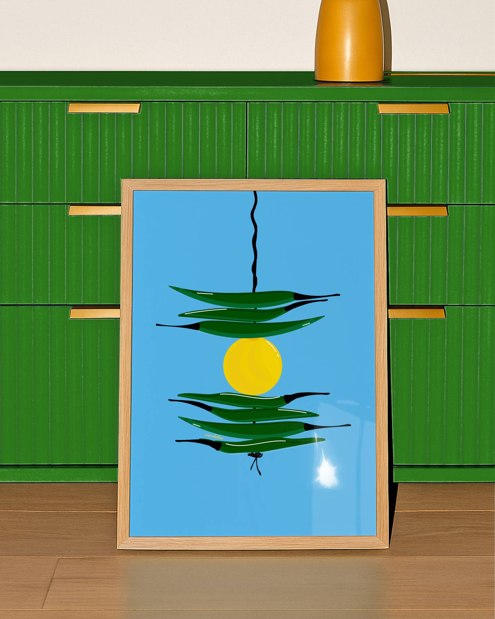 BLUE NAZAR BATTU PRINT