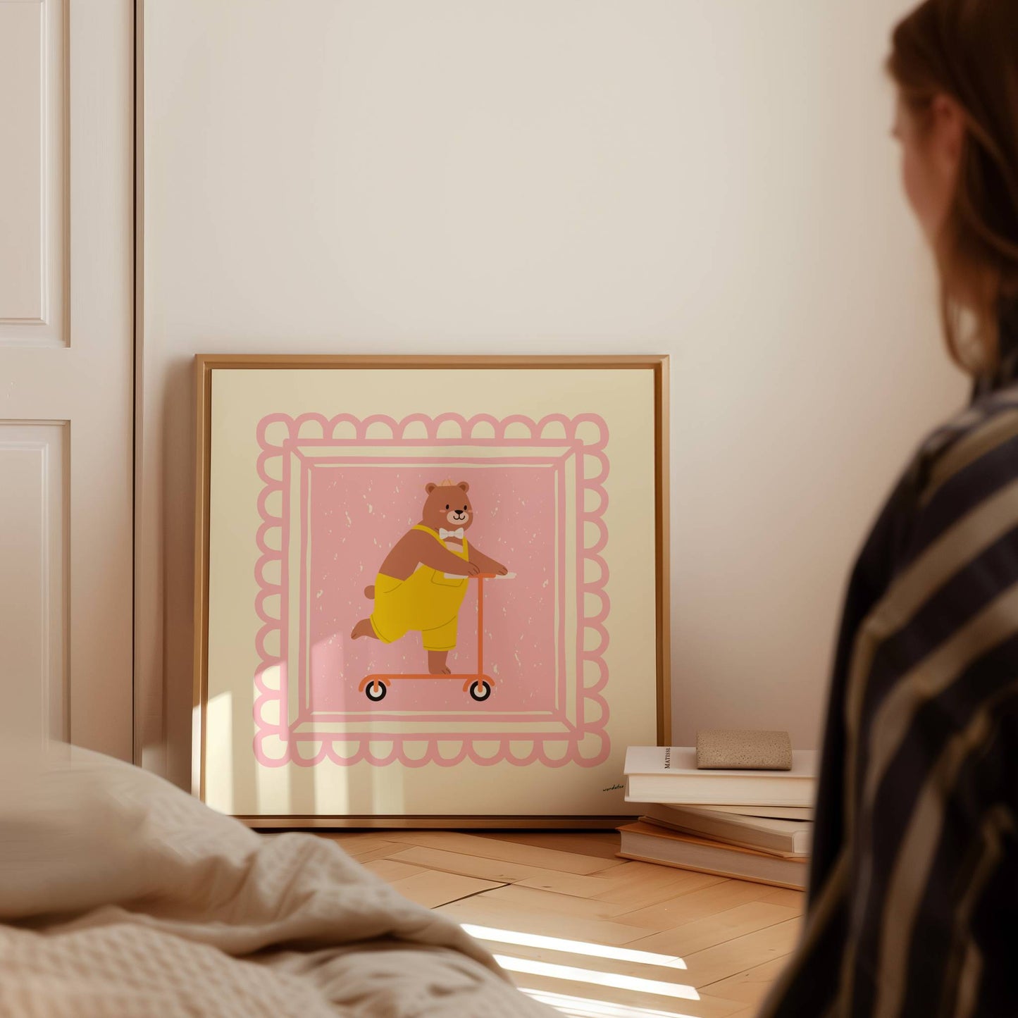 SCOOTER BEAR PRINT