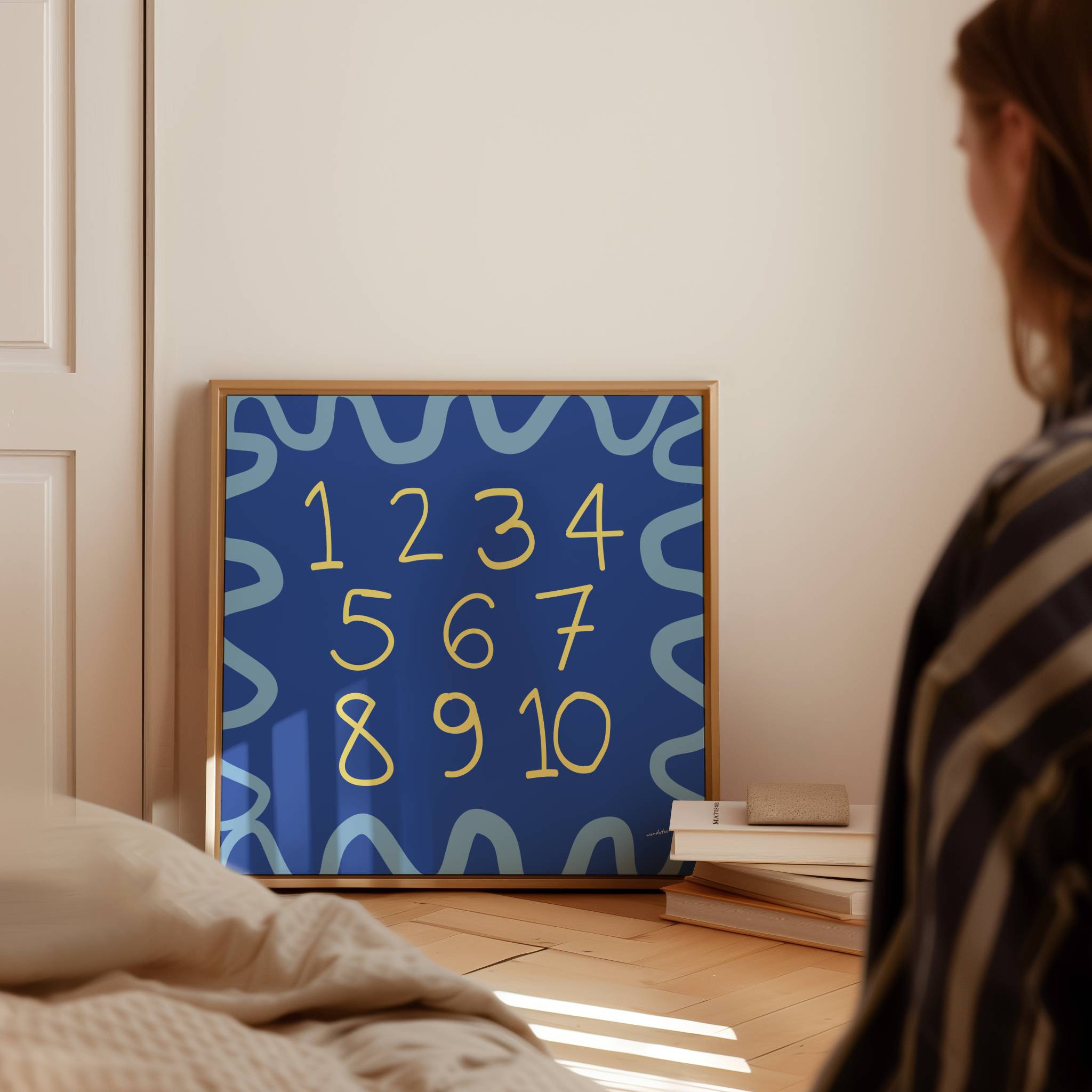 ENGLISH NUMBER CHART PRINT