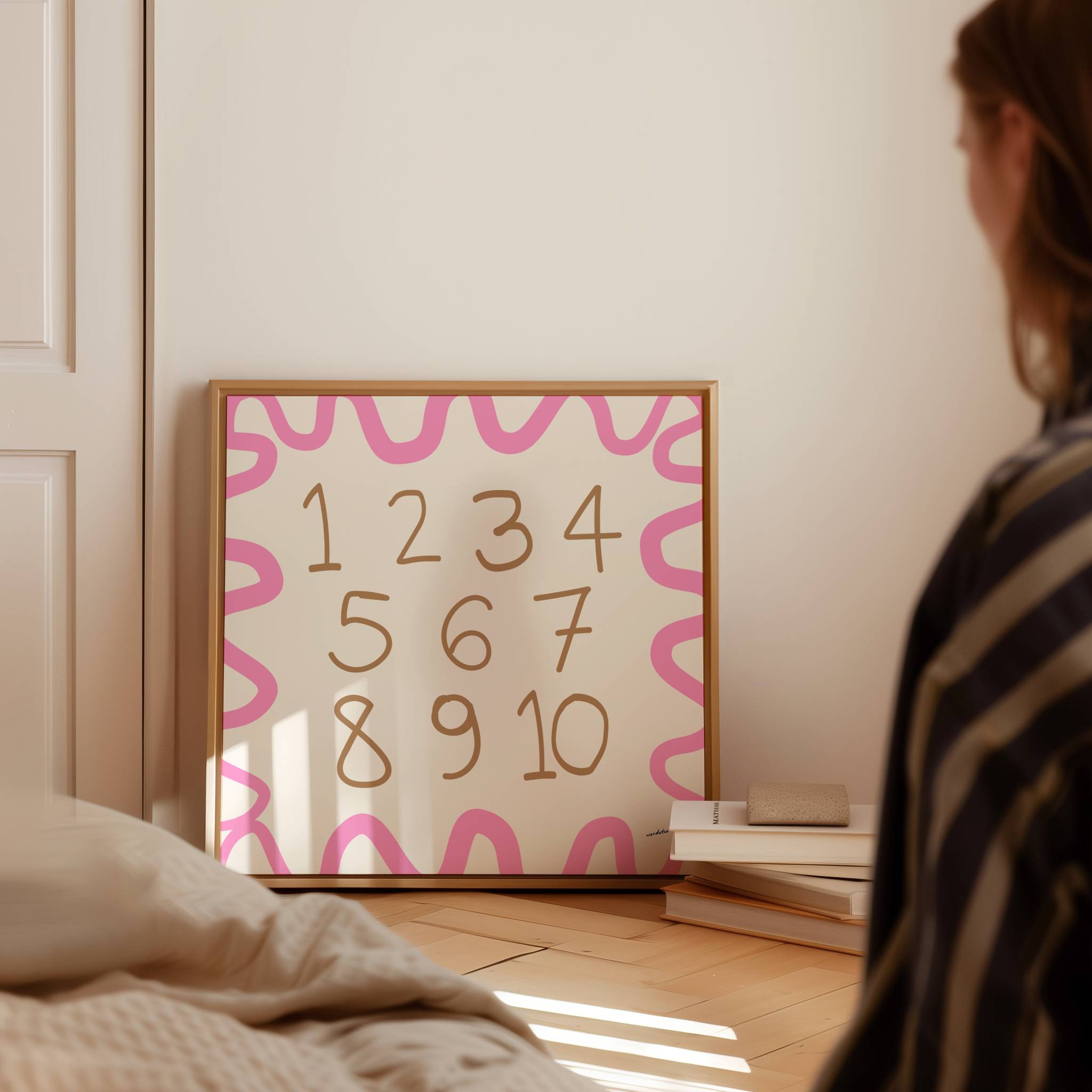 ENGLISH NUMBER CHART PRINT