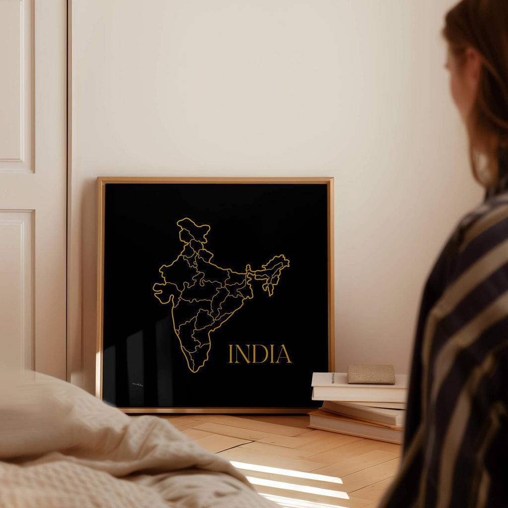 INDIA MAP PRINT