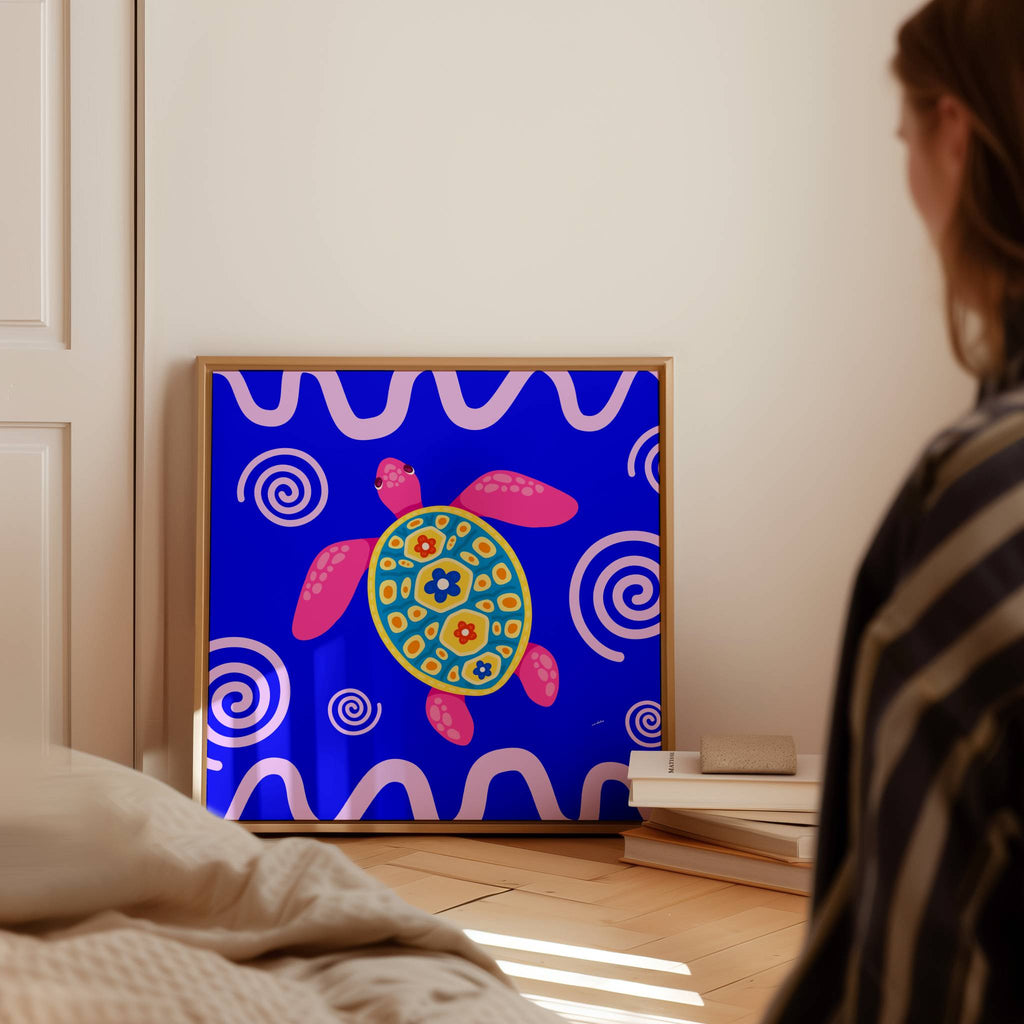 COLOURFUL TURTLE PRINT