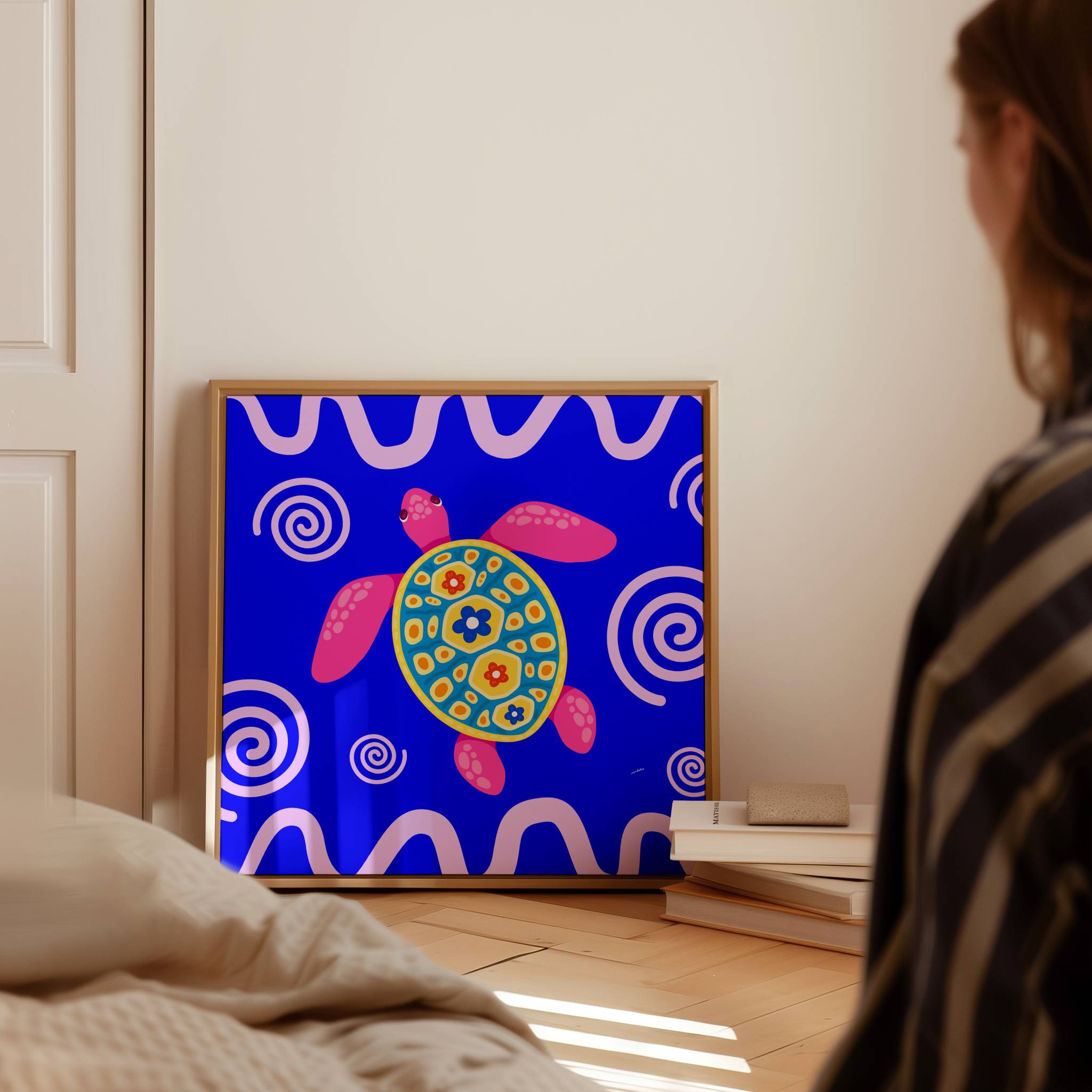 COLOURFUL TURTLE PRINT