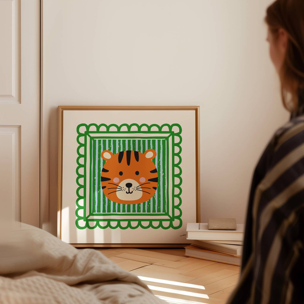 PLAYFUL TIGER PRINT