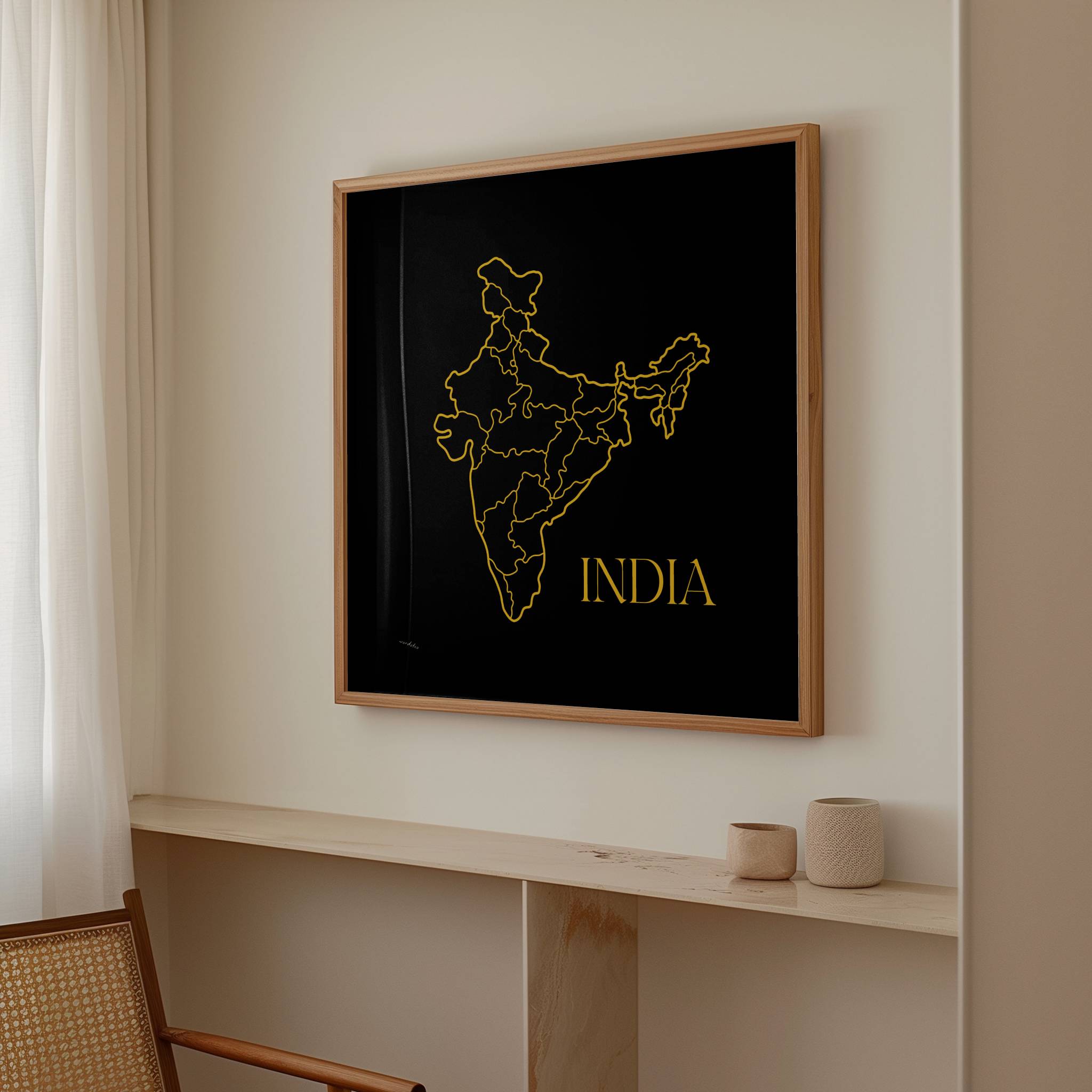 INDIA MAP PRINT