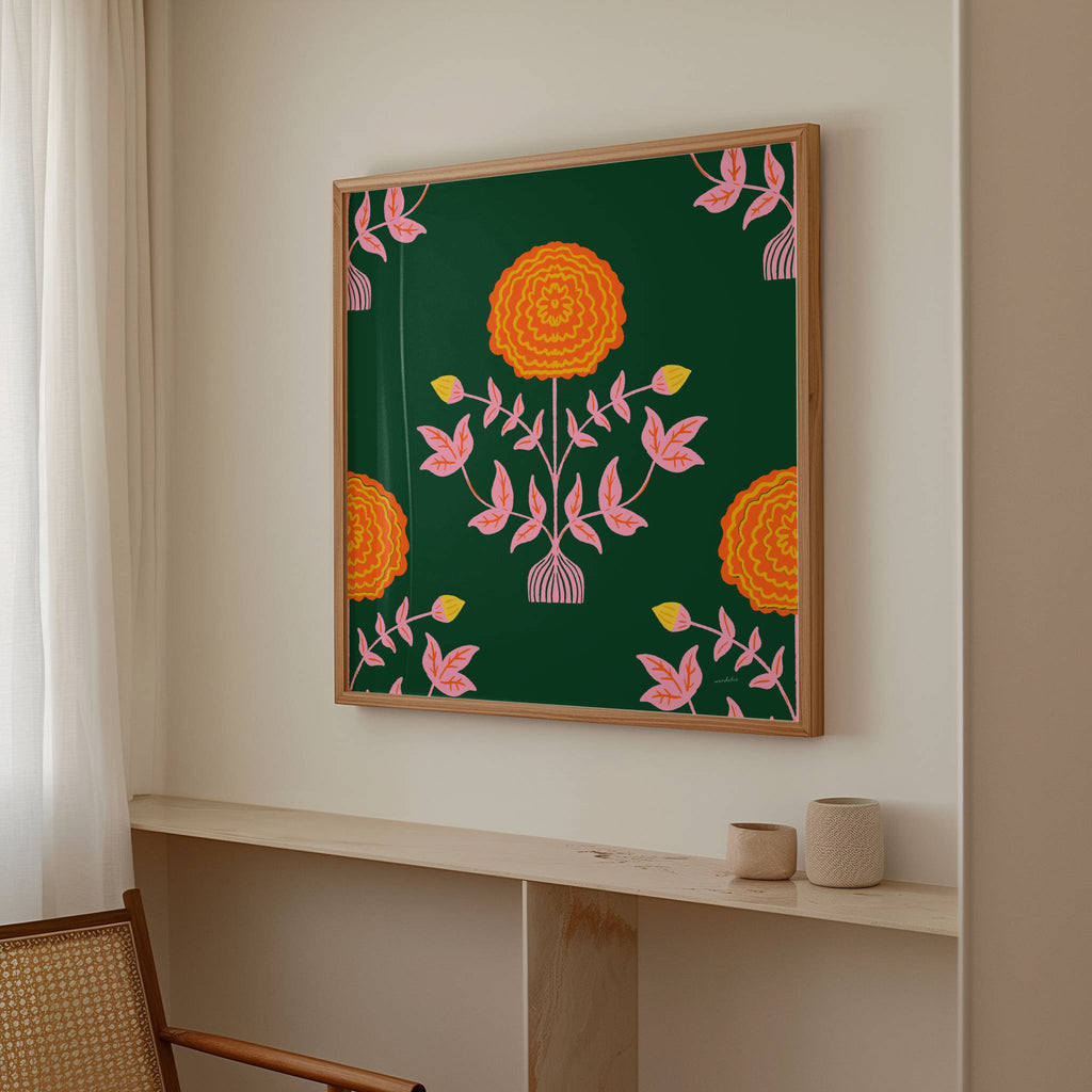 MARIGOLD PATTERN PRINT