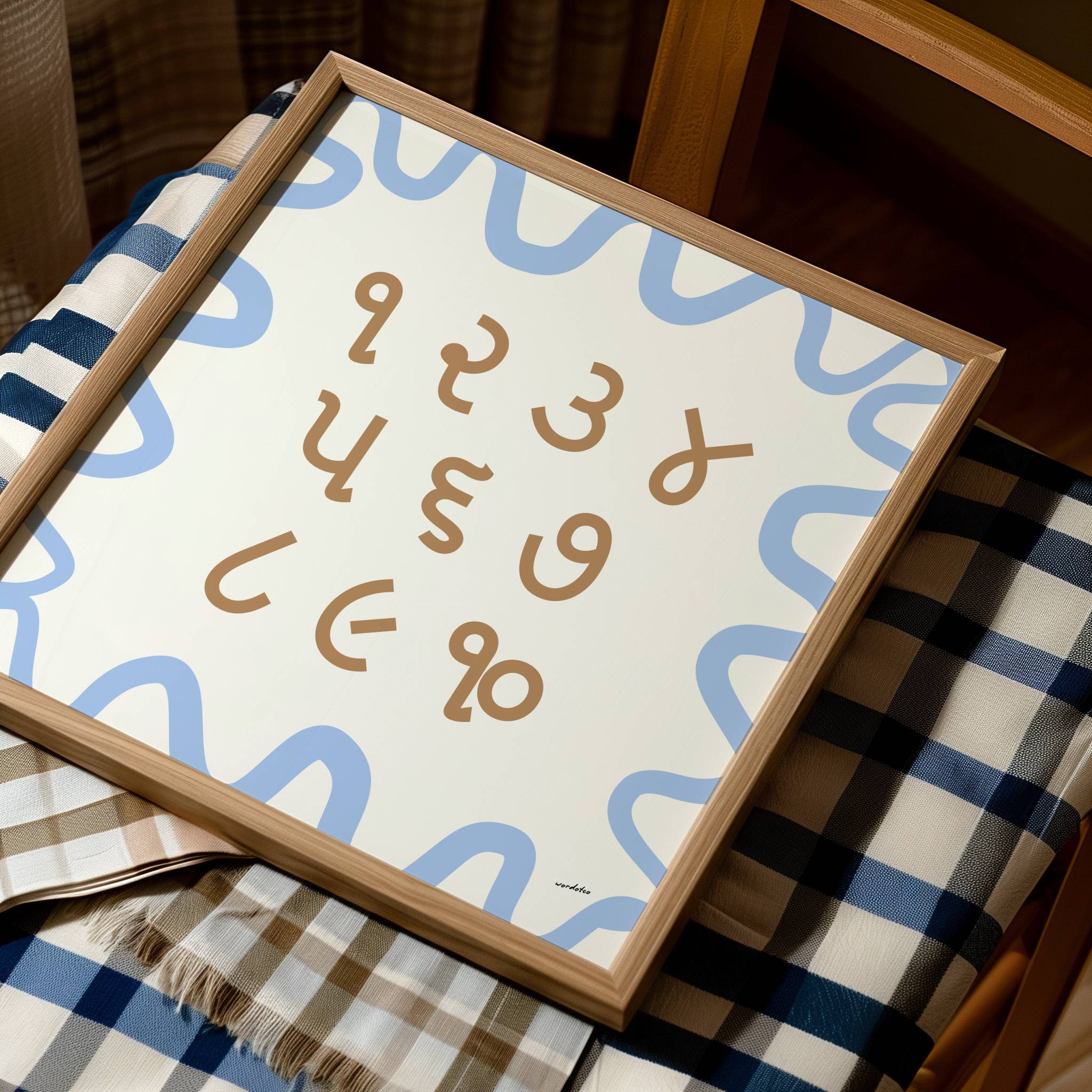 GUJARATI NUMBER CHART PRINT