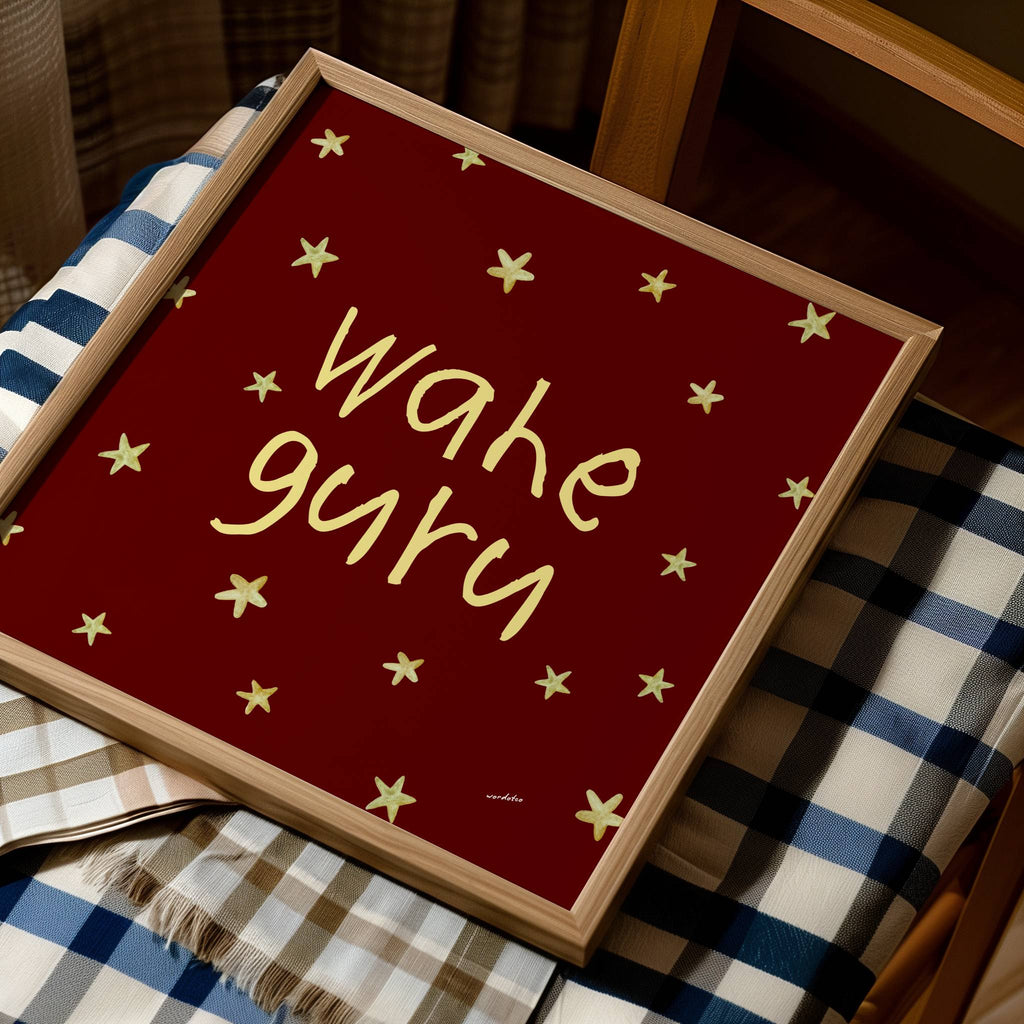 WAHE GURU STARS PRINT