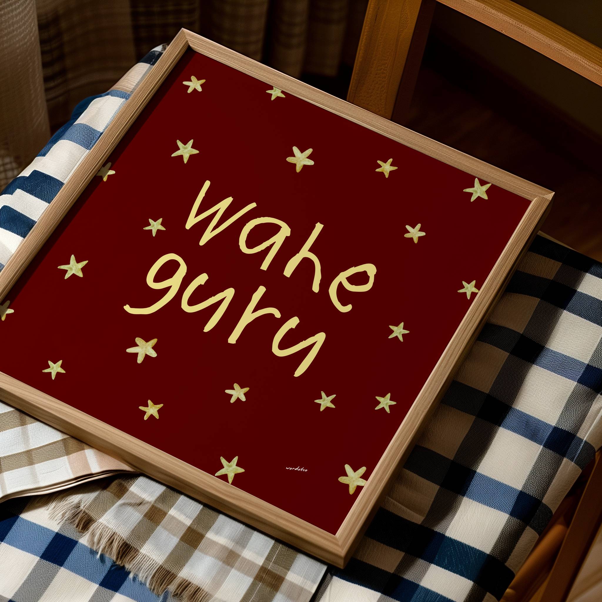 WAHE GURU STARS PRINT