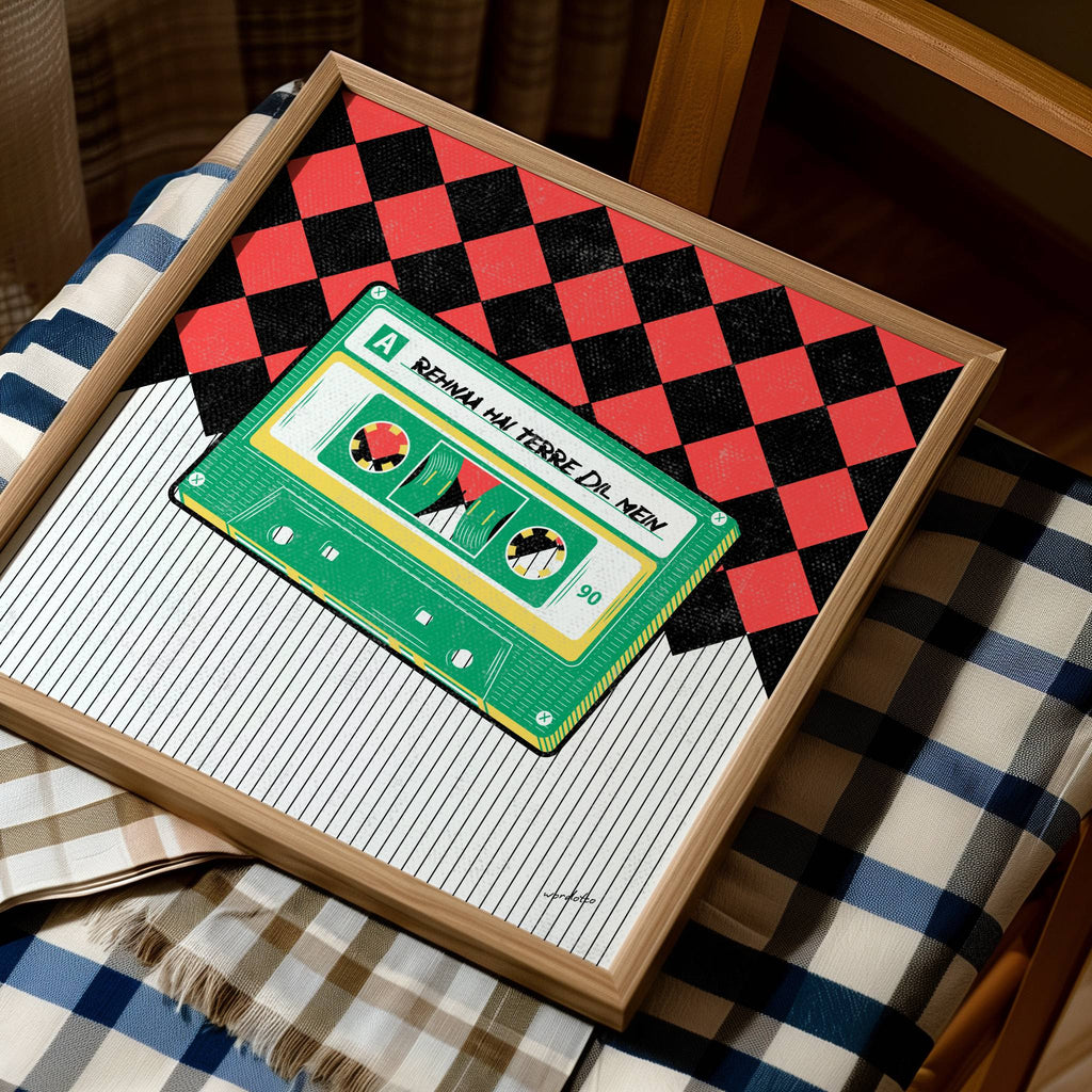 REHNAA HAI TERRE DIL MEIN CASSETTE PRINT