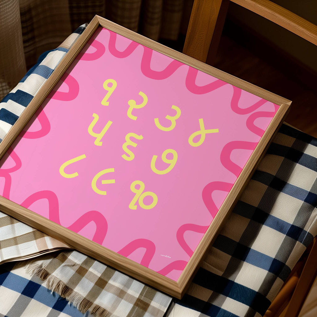 GUJARATI NUMBER CHART PRINT