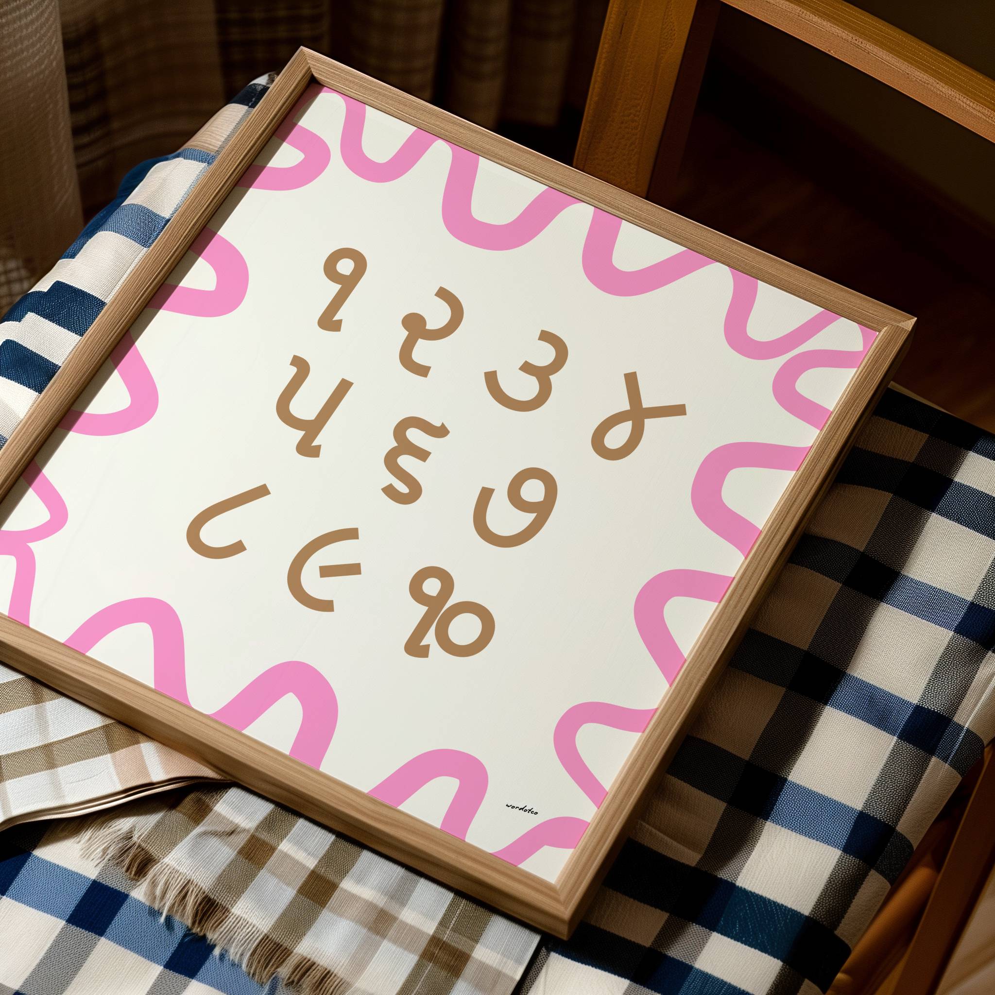 GUJARATI NUMBER CHART PRINT