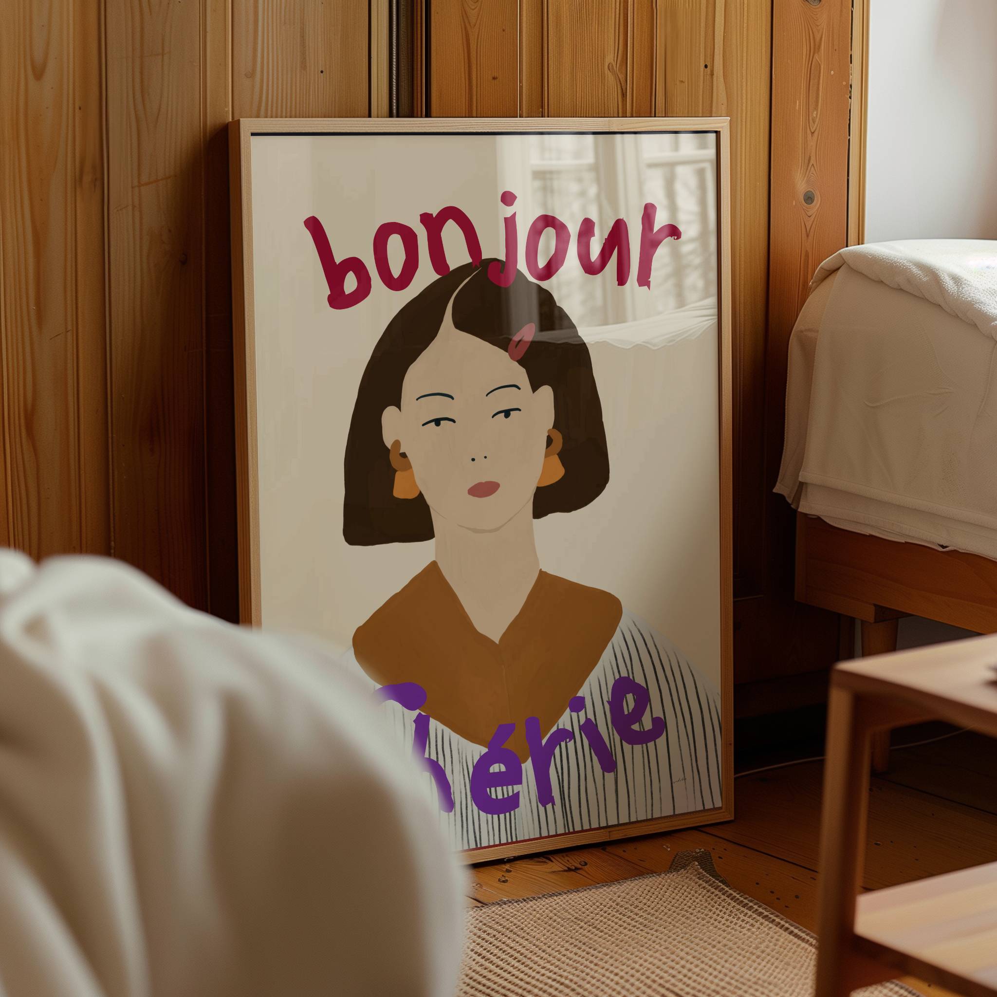 BONJOUR CHERIE PRINT