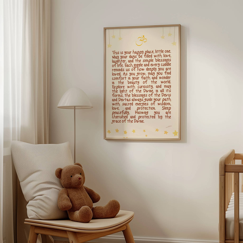 NURSERY HINDU DIVINE BLESSINGS PRINT