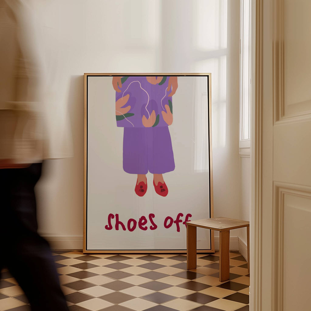 SHOES OFF PRINT
