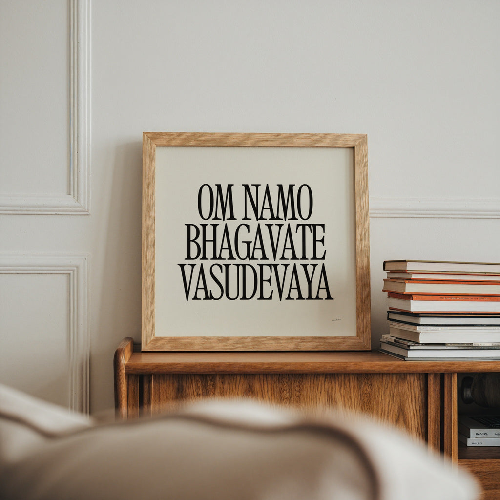 OM NAMO BHAGAVATE VASUDEVAYA PRINT