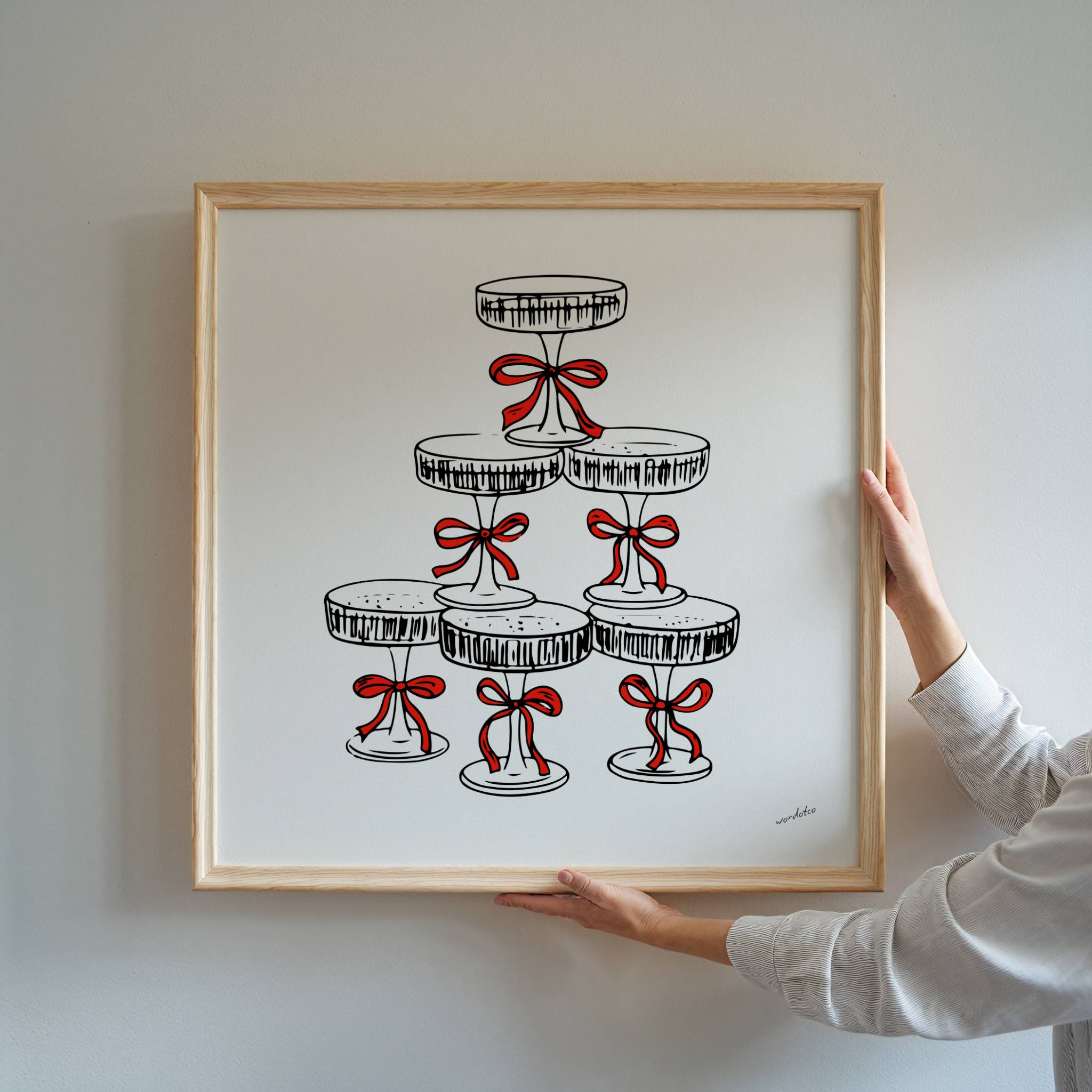 CHRISTMAS COCKTAILS PRINT