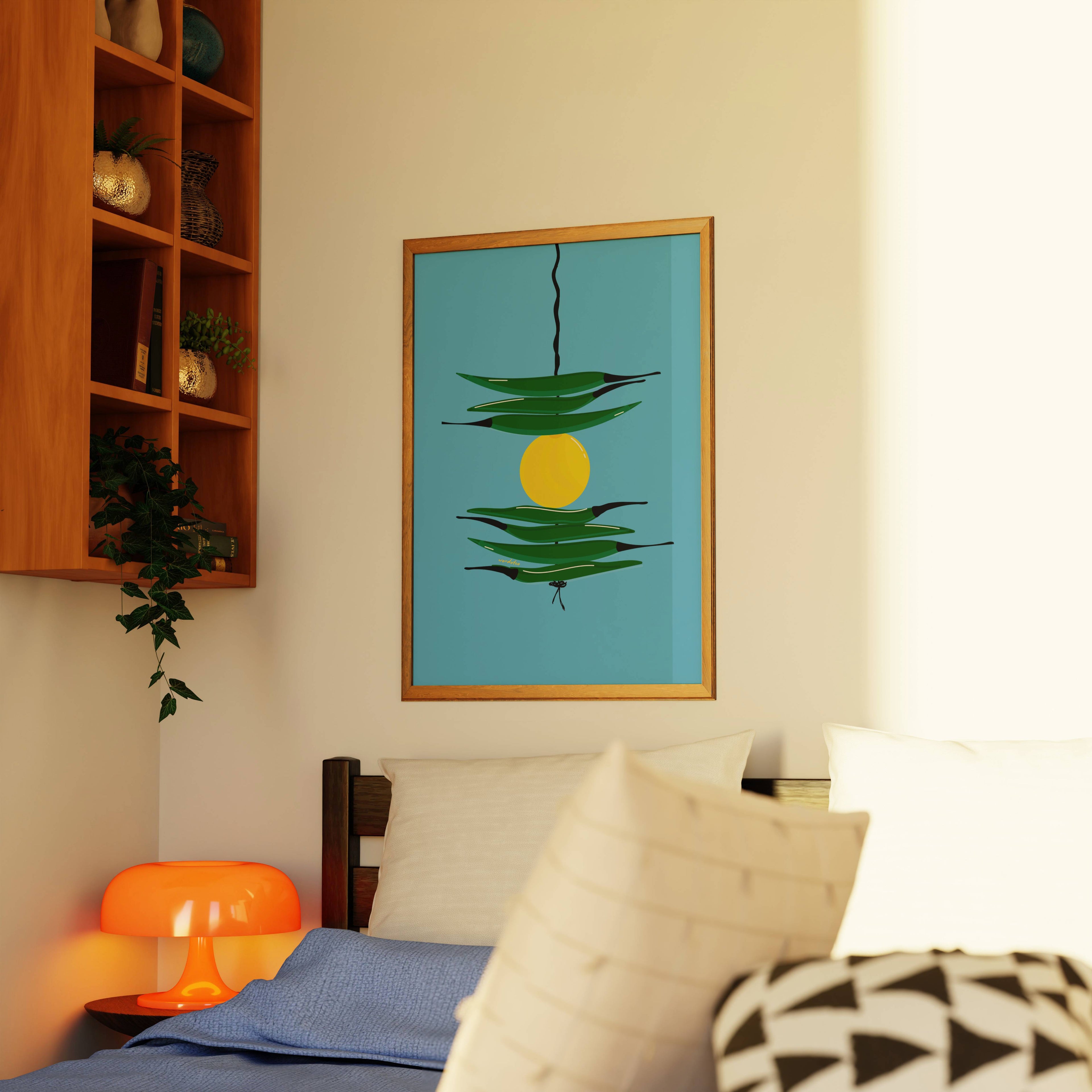 BLUE NAZAR BATTU PRINT