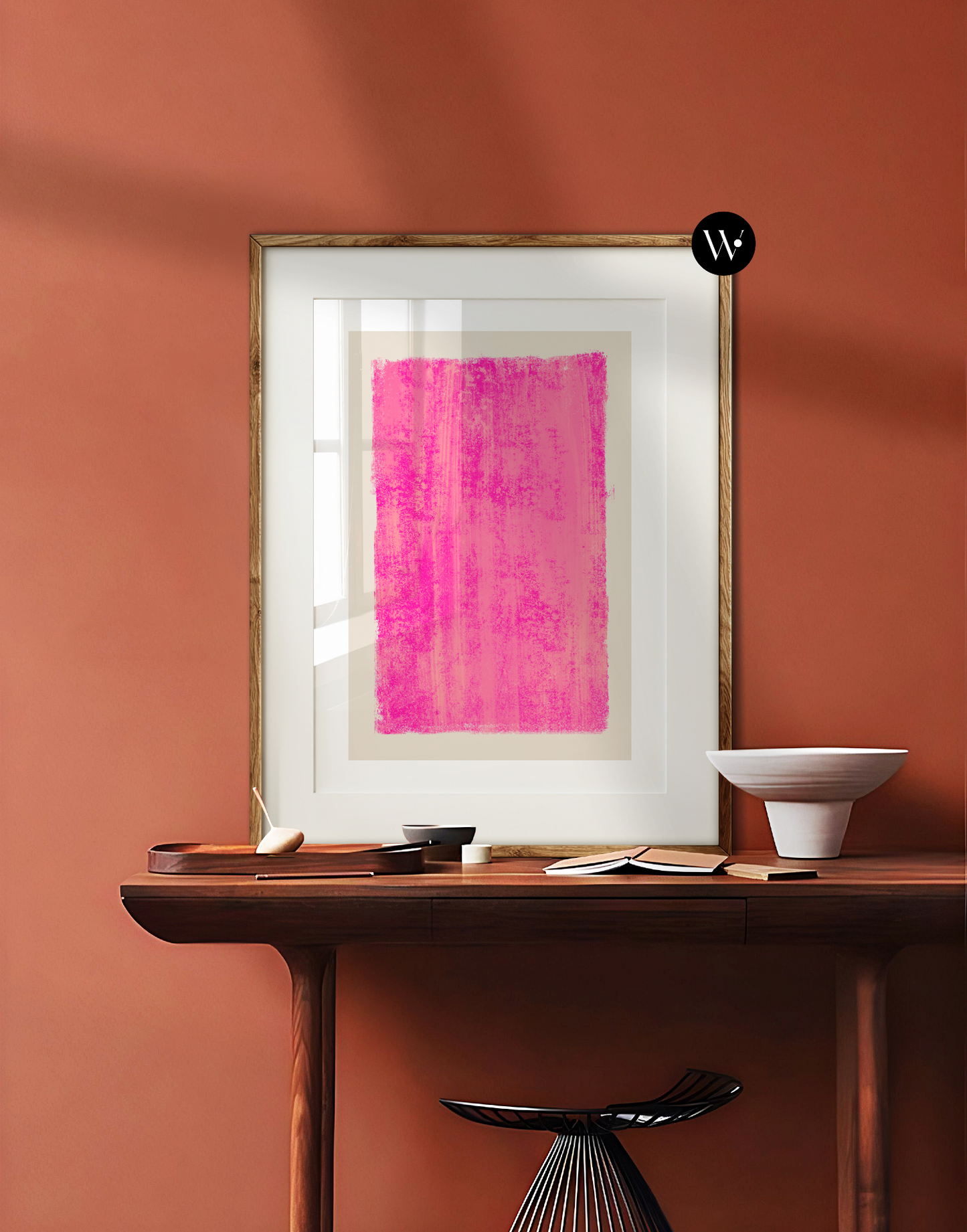 Minimalist Pop Pink Poster Print