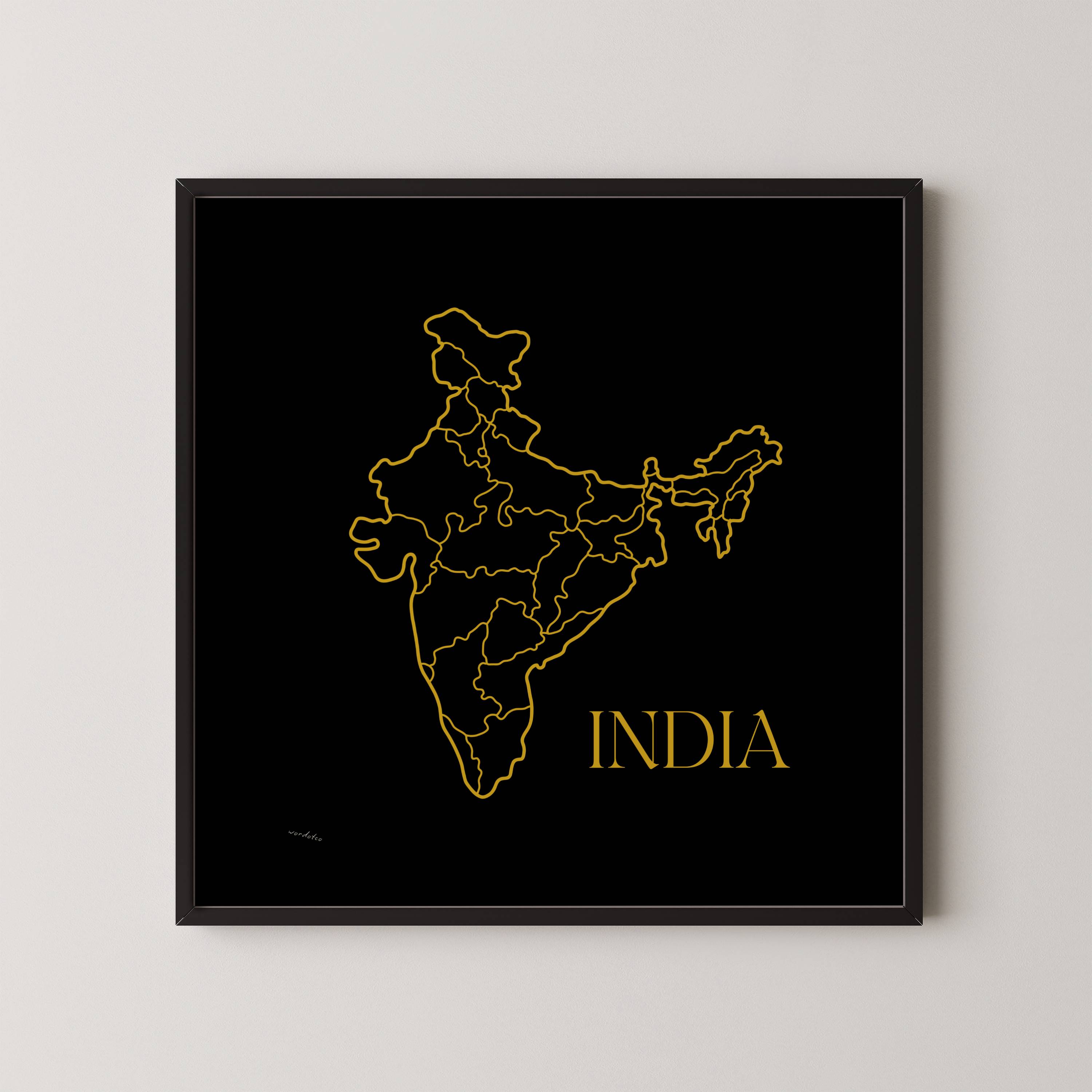 INDIA MAP PRINT
