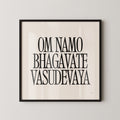 OM NAMO BHAGAVATE VASUDEVAYA PRINT