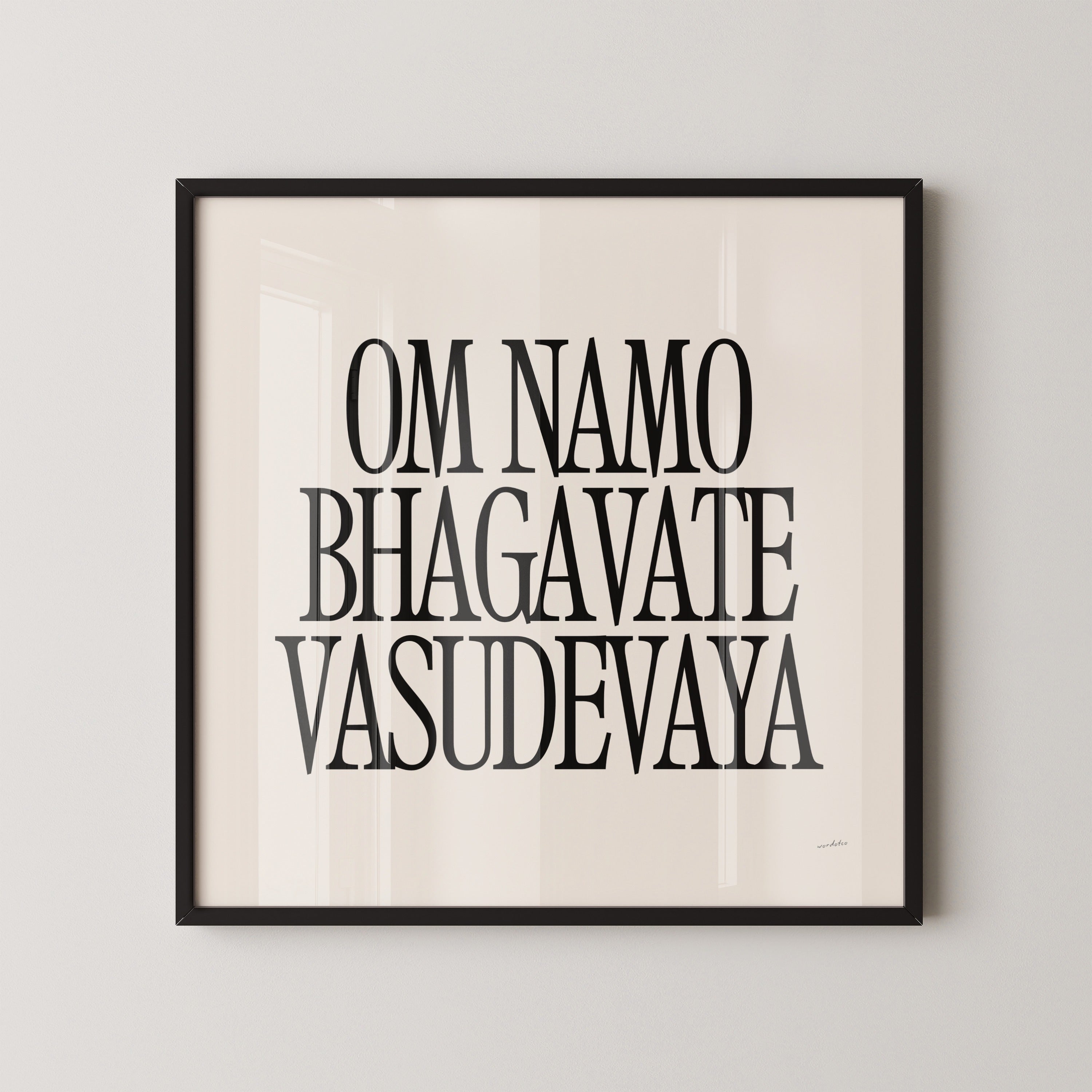 OM NAMO BHAGAVATE VASUDEVAYA PRINT