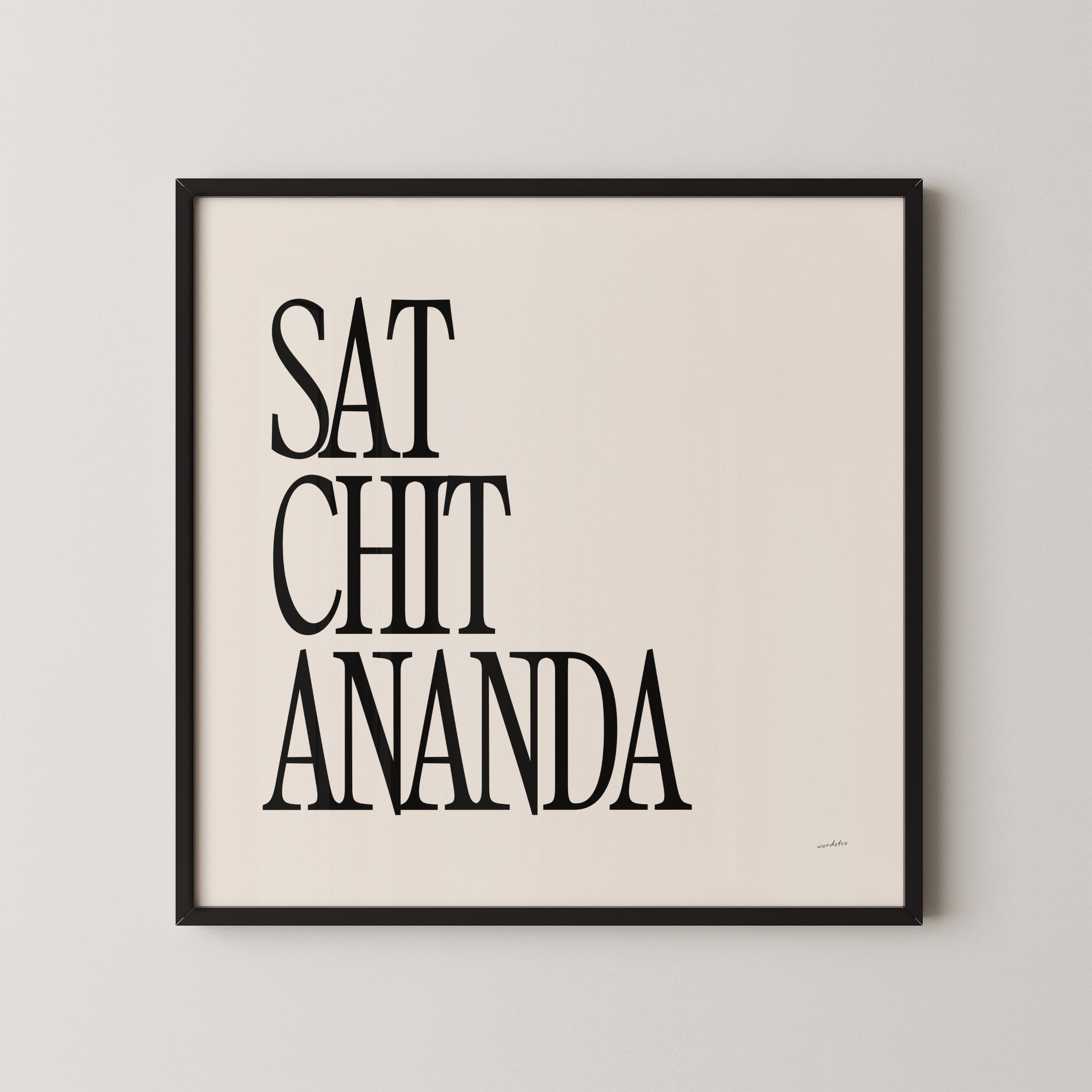 SAT CHIT ANANDA PRINT