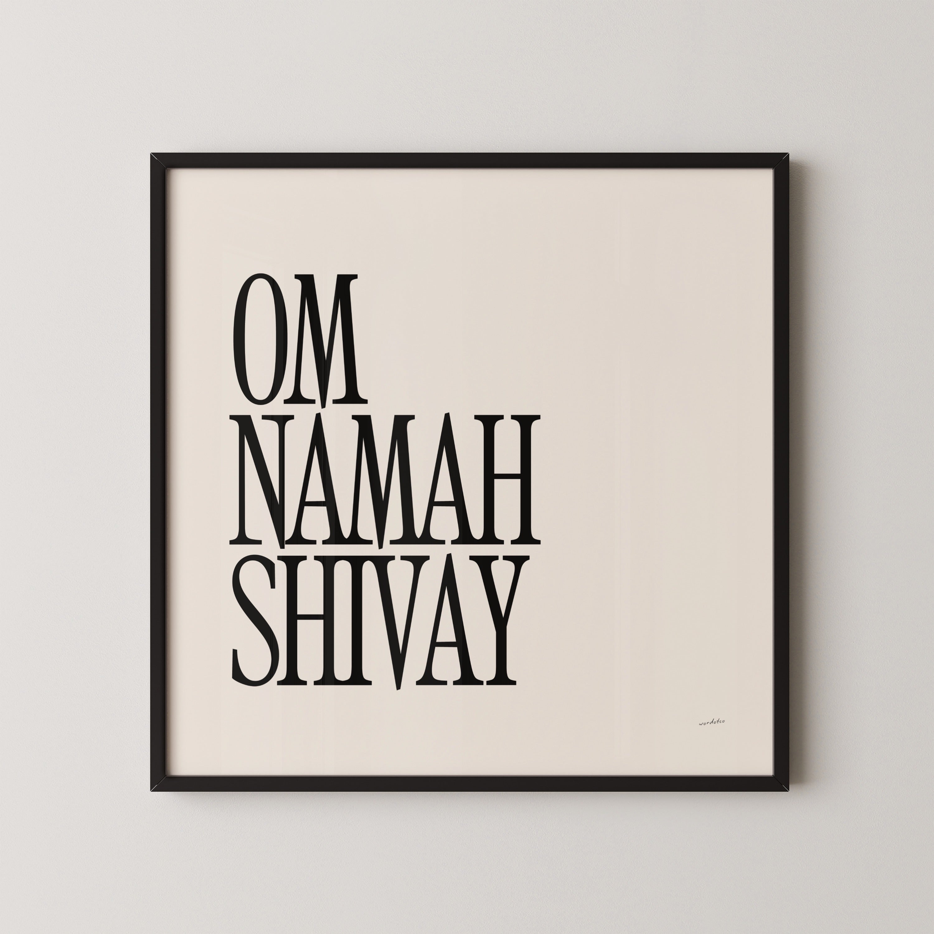 OM NAMAH SHIVAY PRINT