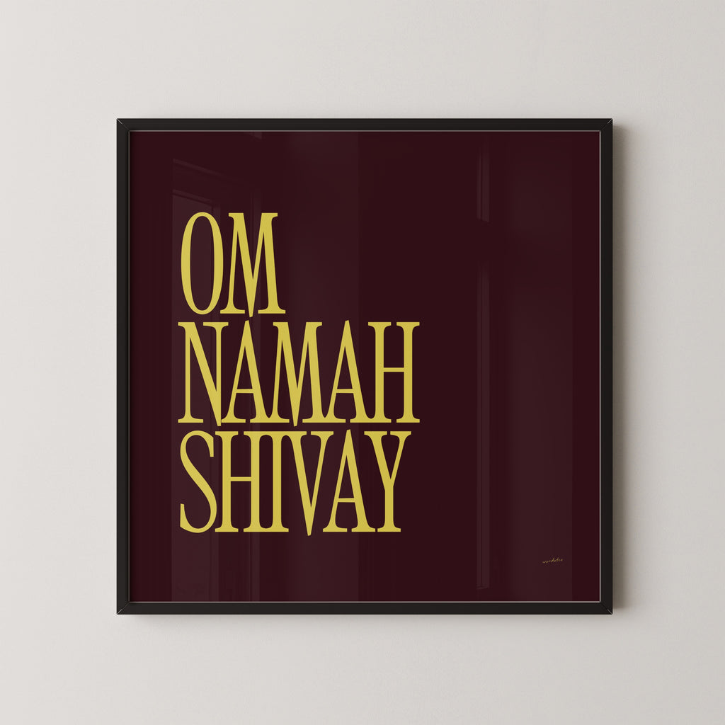 OM NAMAH SHIVAY PRINT