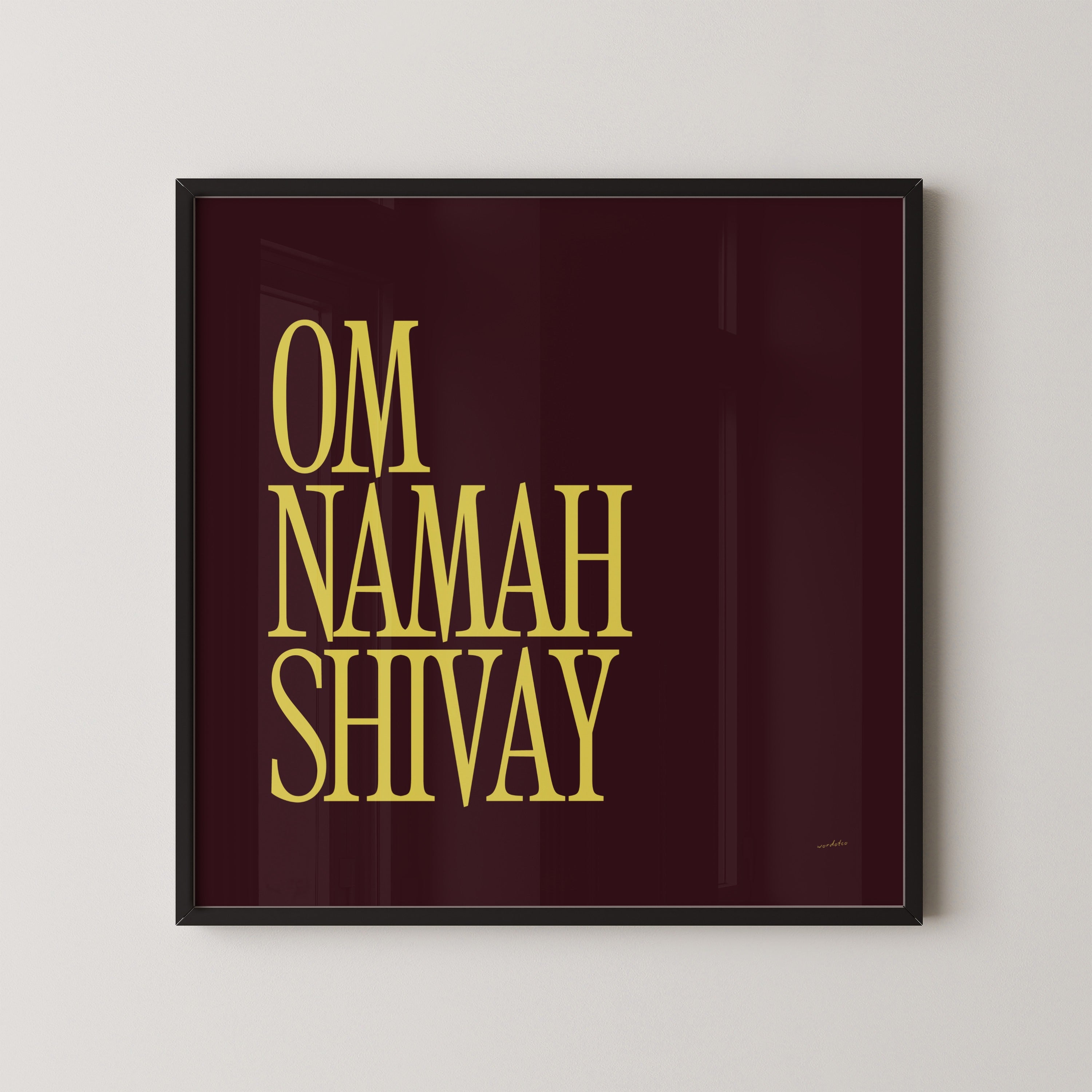 OM NAMAH SHIVAY PRINT