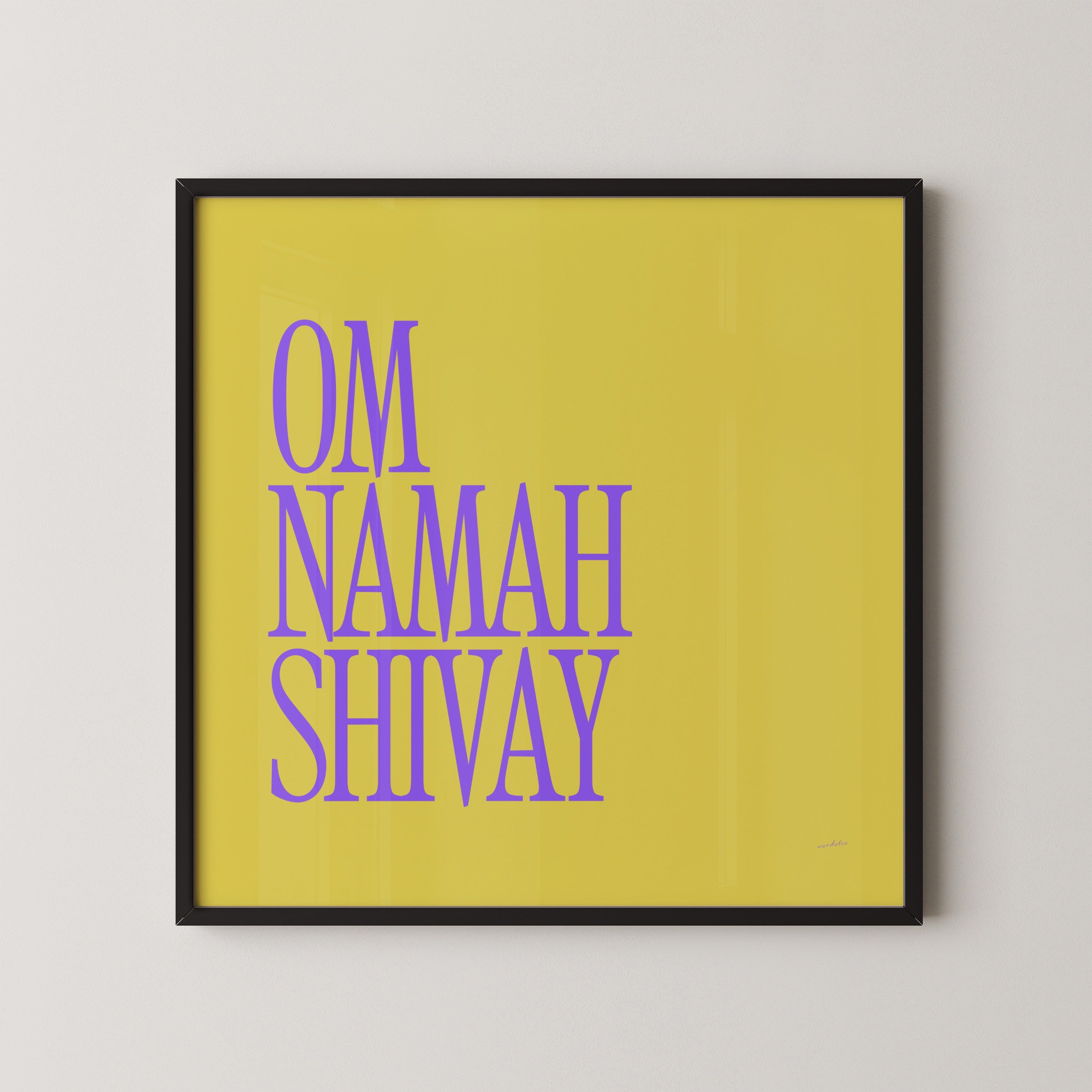 OM NAMAH SHIVAY PRINT