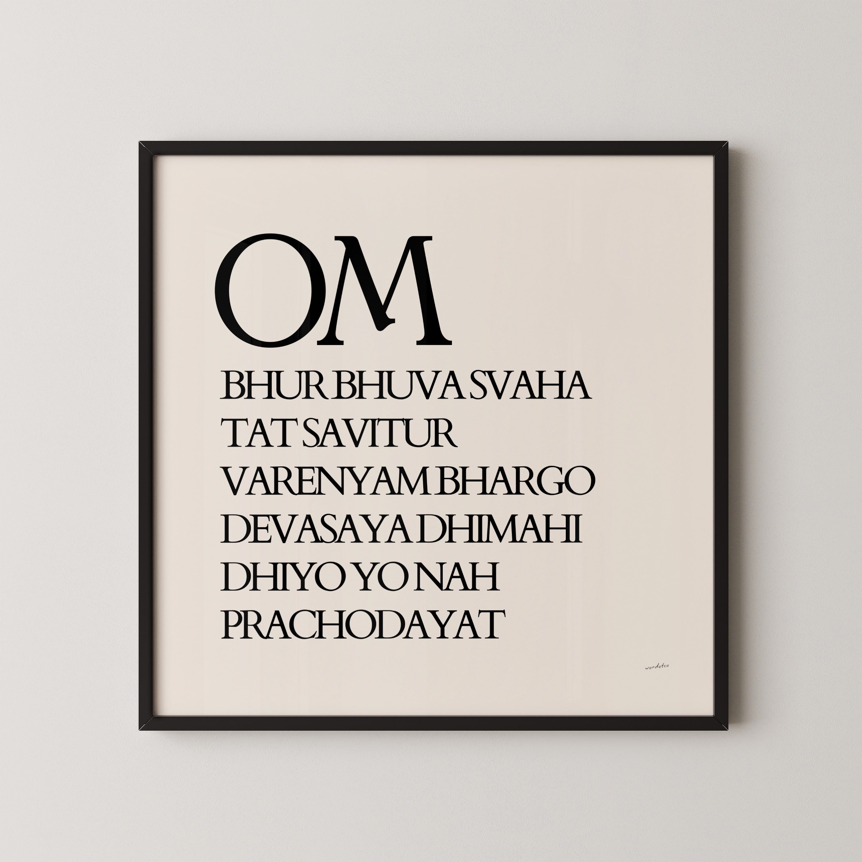 GAYATRI MANTRA PRINT