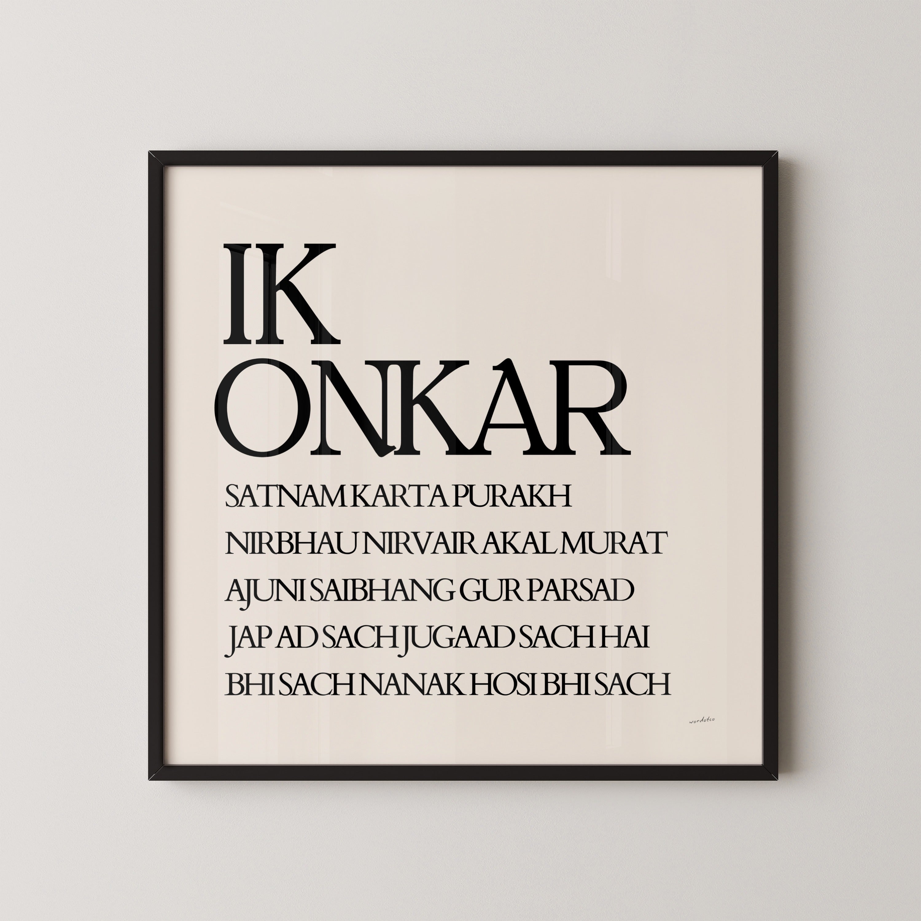 IK ONKAR MOOL MANTAR PRINT