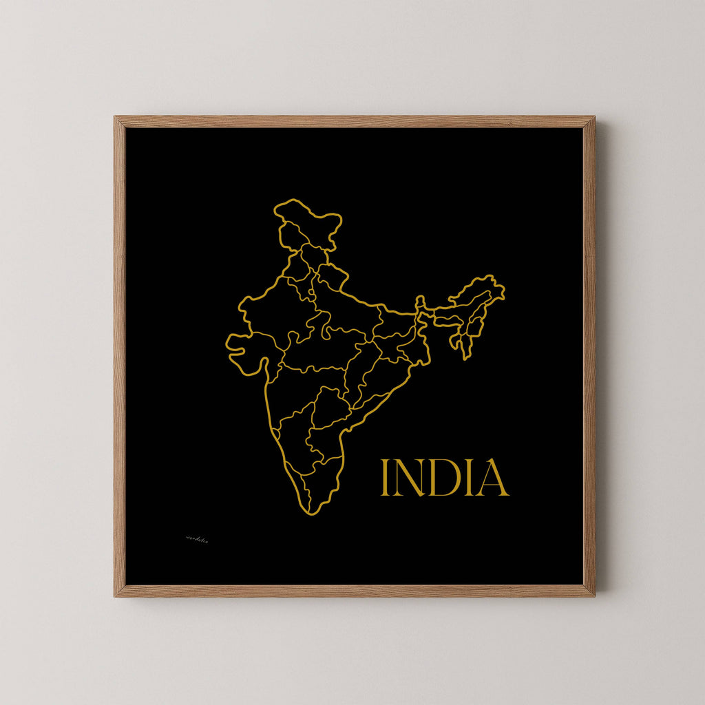 INDIA MAP PRINT