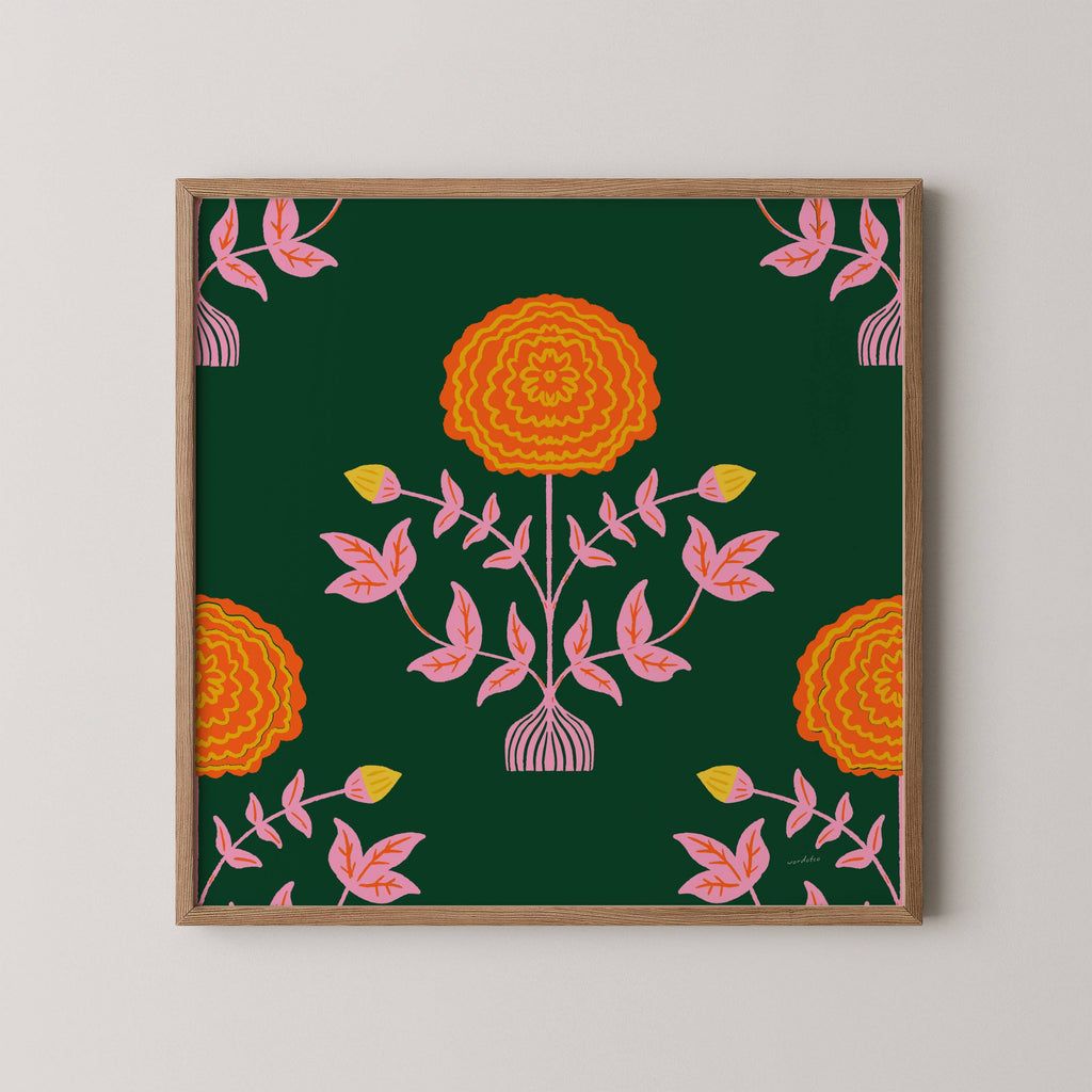 MARIGOLD PATTERN PRINT