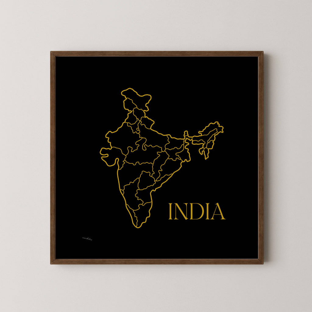 INDIA MAP PRINT