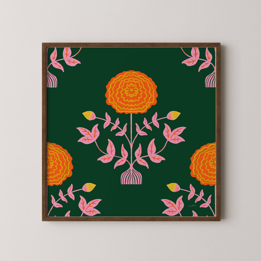 MARIGOLD PATTERN PRINT