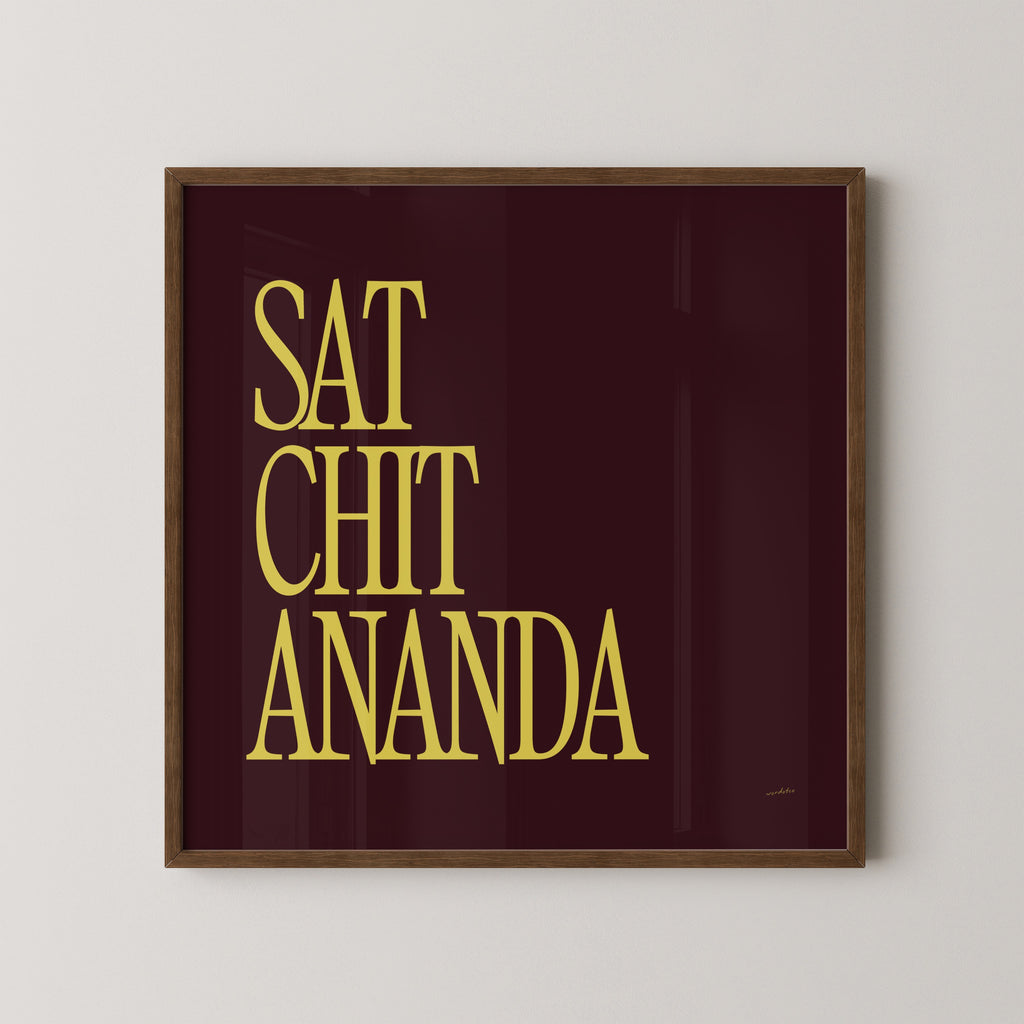 SAT CHIT ANANDA PRINT