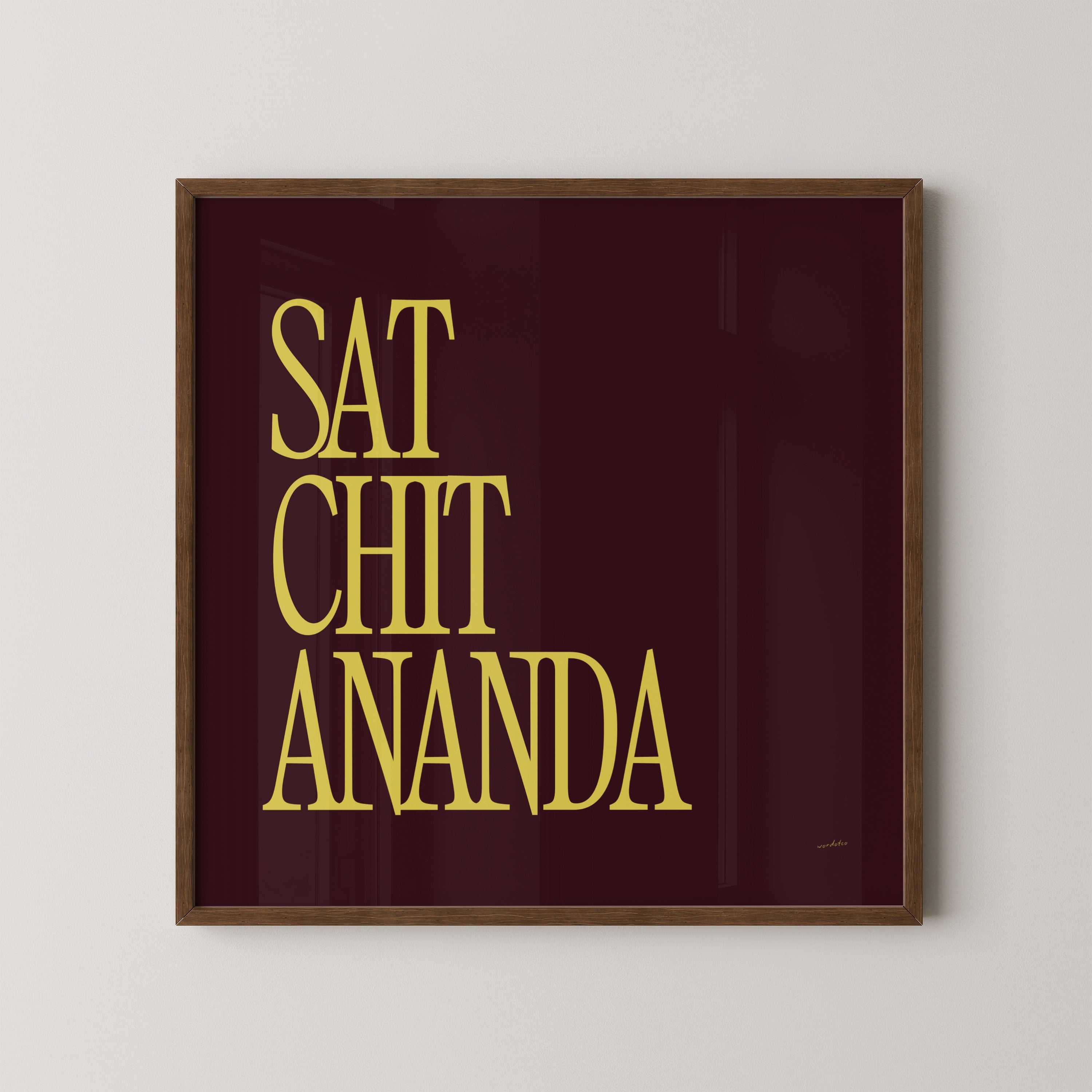 SAT CHIT ANANDA PRINT
