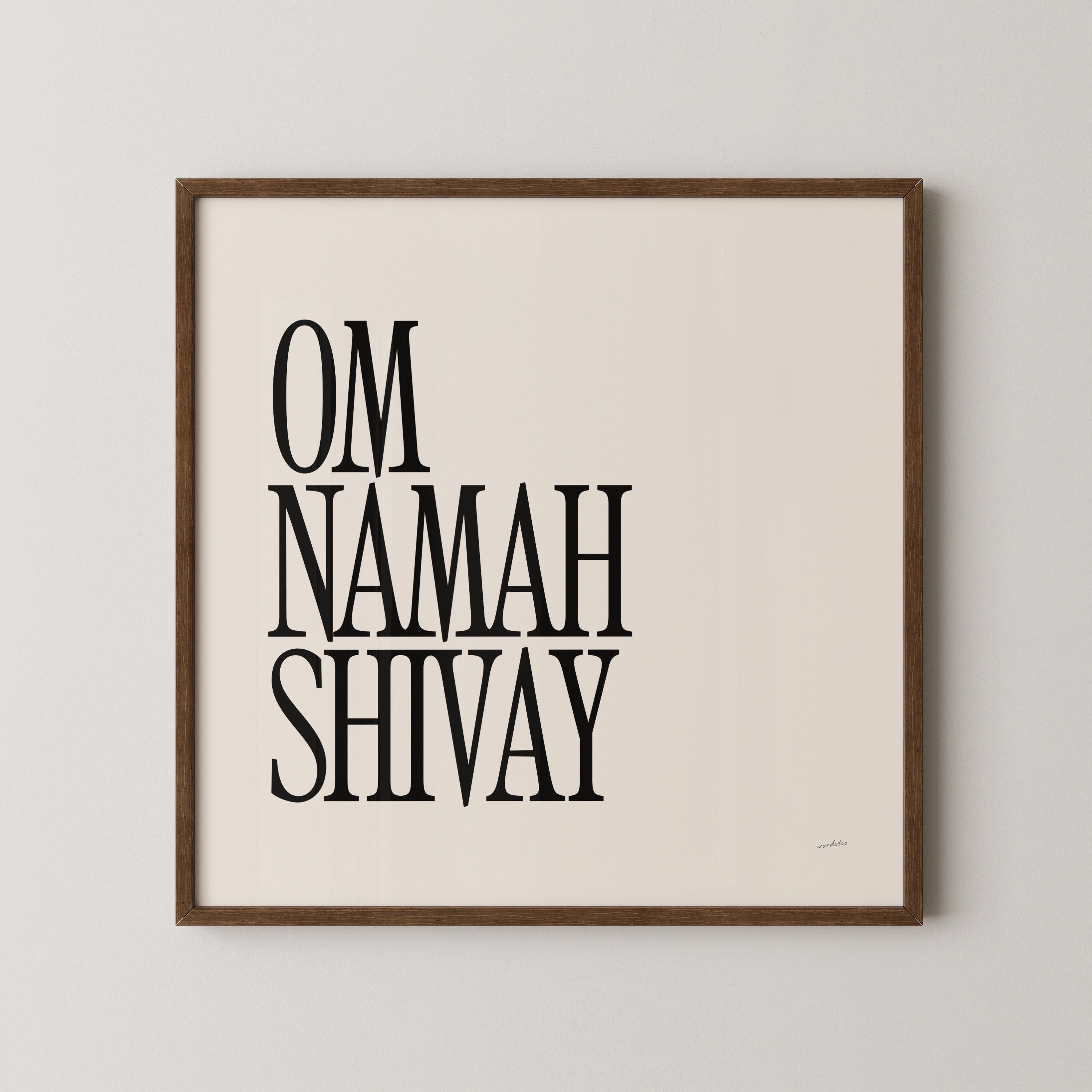 OM NAMAH SHIVAY PRINT
