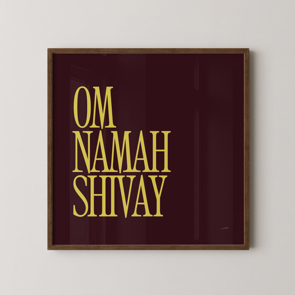 OM NAMAH SHIVAY PRINT